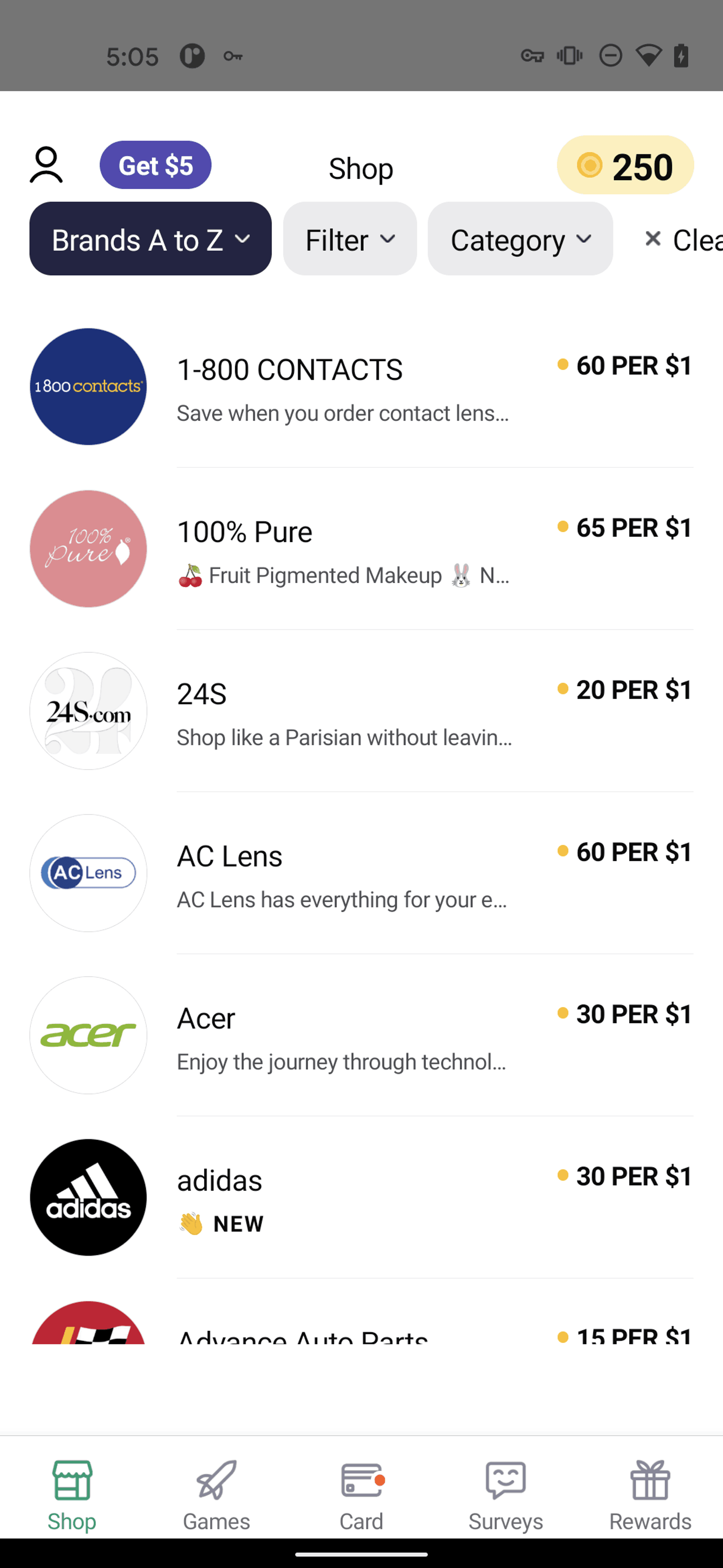 Drop Android Shopping interface screenshot 22