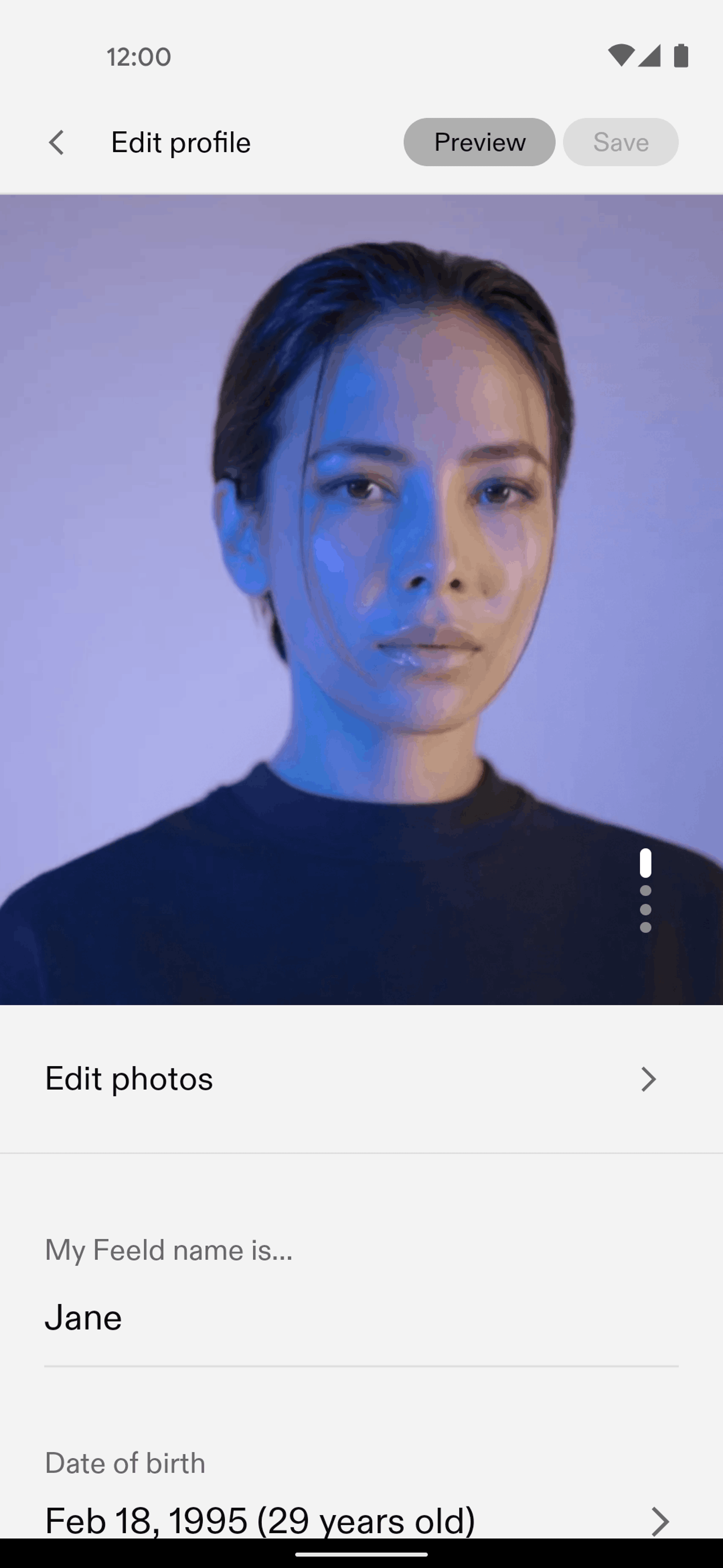 Feeld Android Communication interface screenshot 8