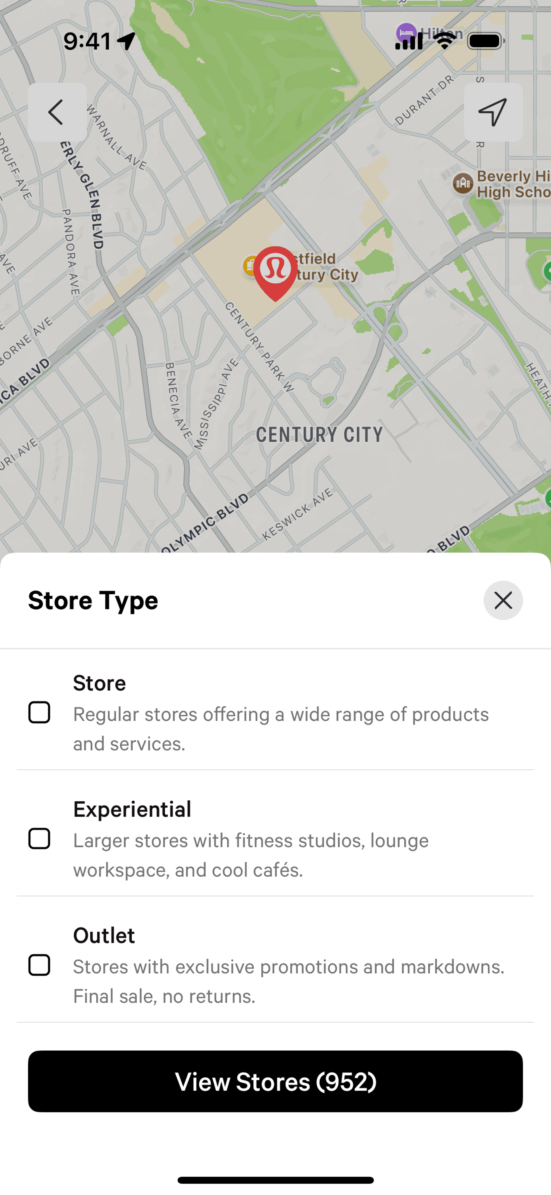 lululemon iOS Shopping interface screenshot 14