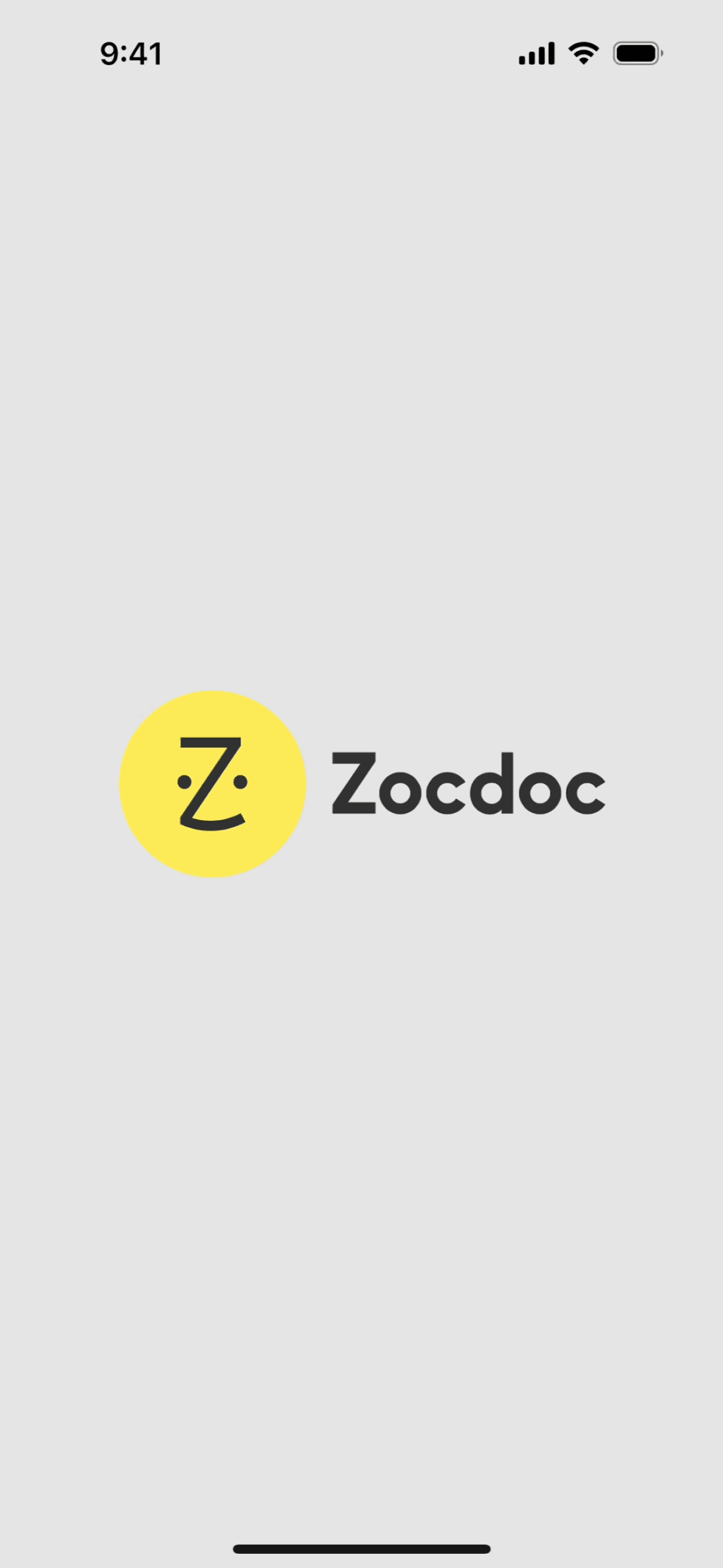 Zocdoc iOS Medical interface screenshot 1