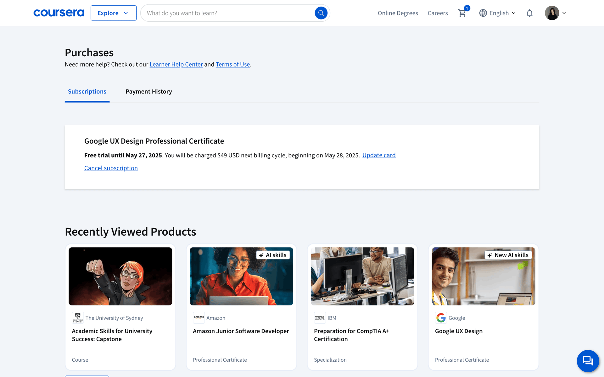 Coursera Web Education interface screenshot 22