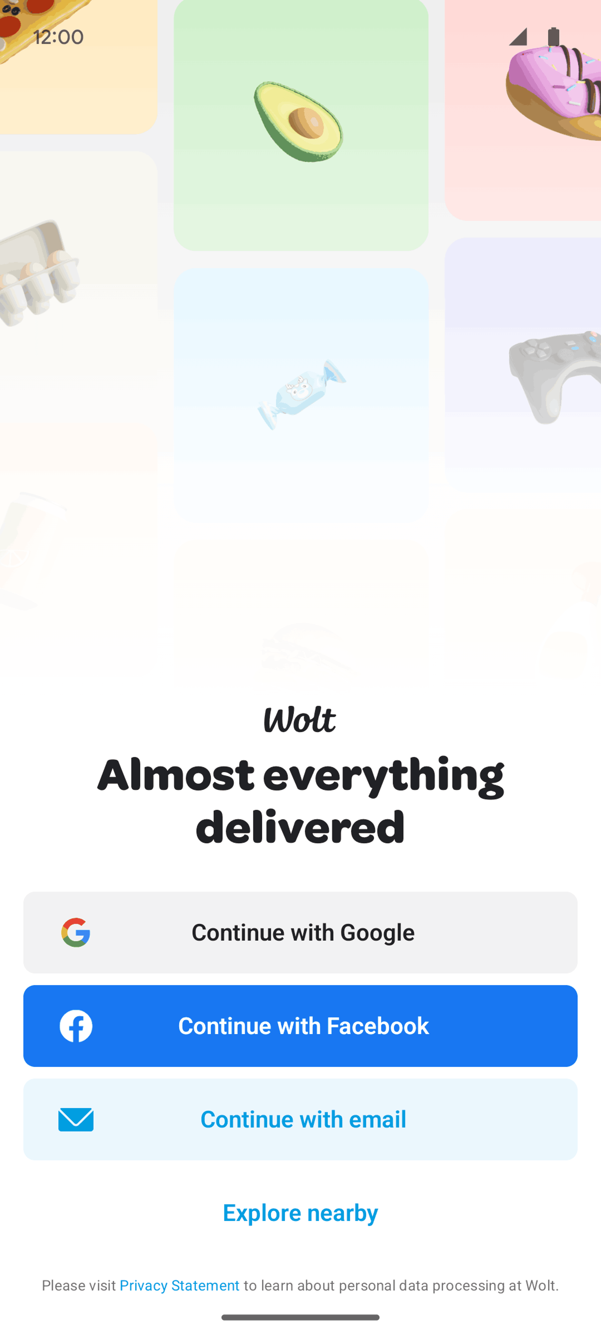 Wolt Delivery Android Food & Drink interface screenshot 2