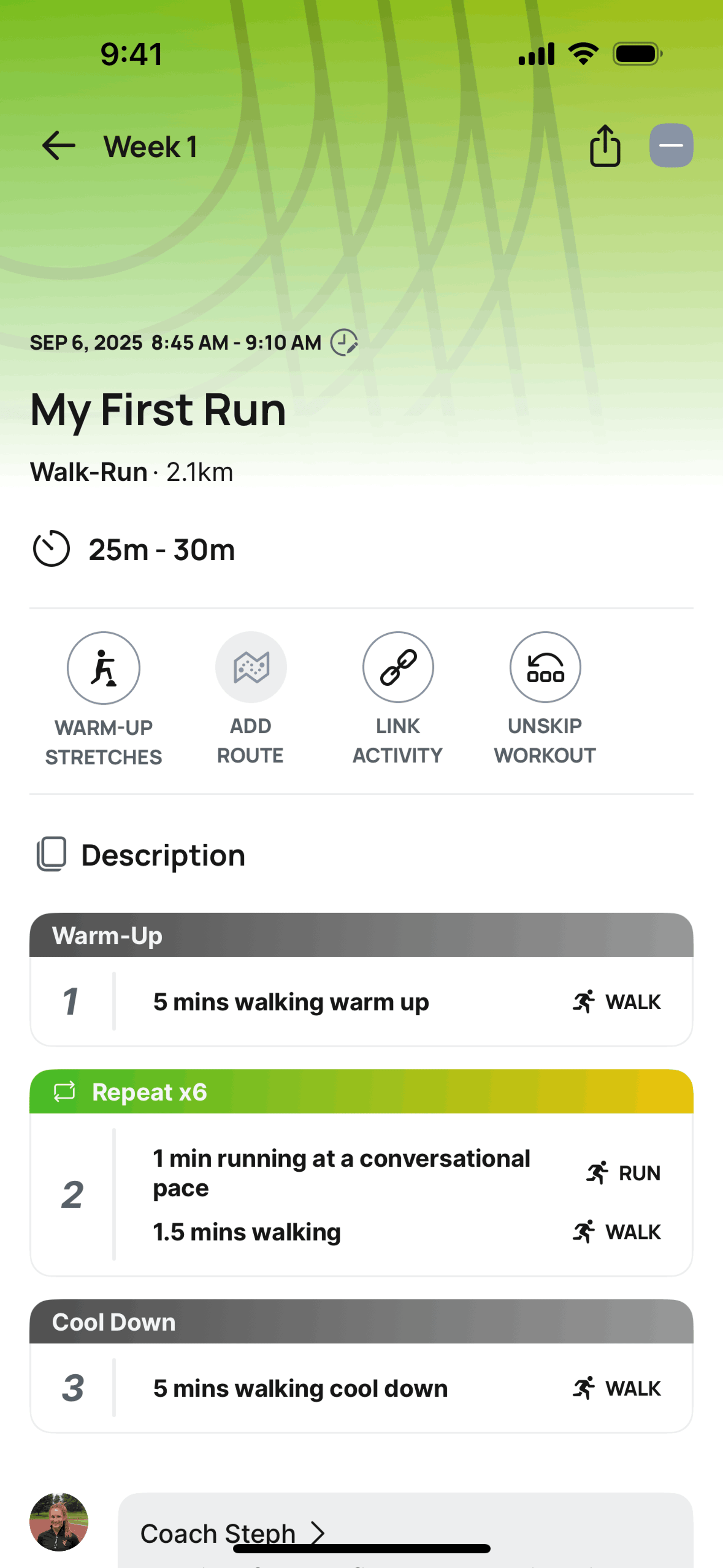Runna iOS Health & Fitness interface screenshot 22