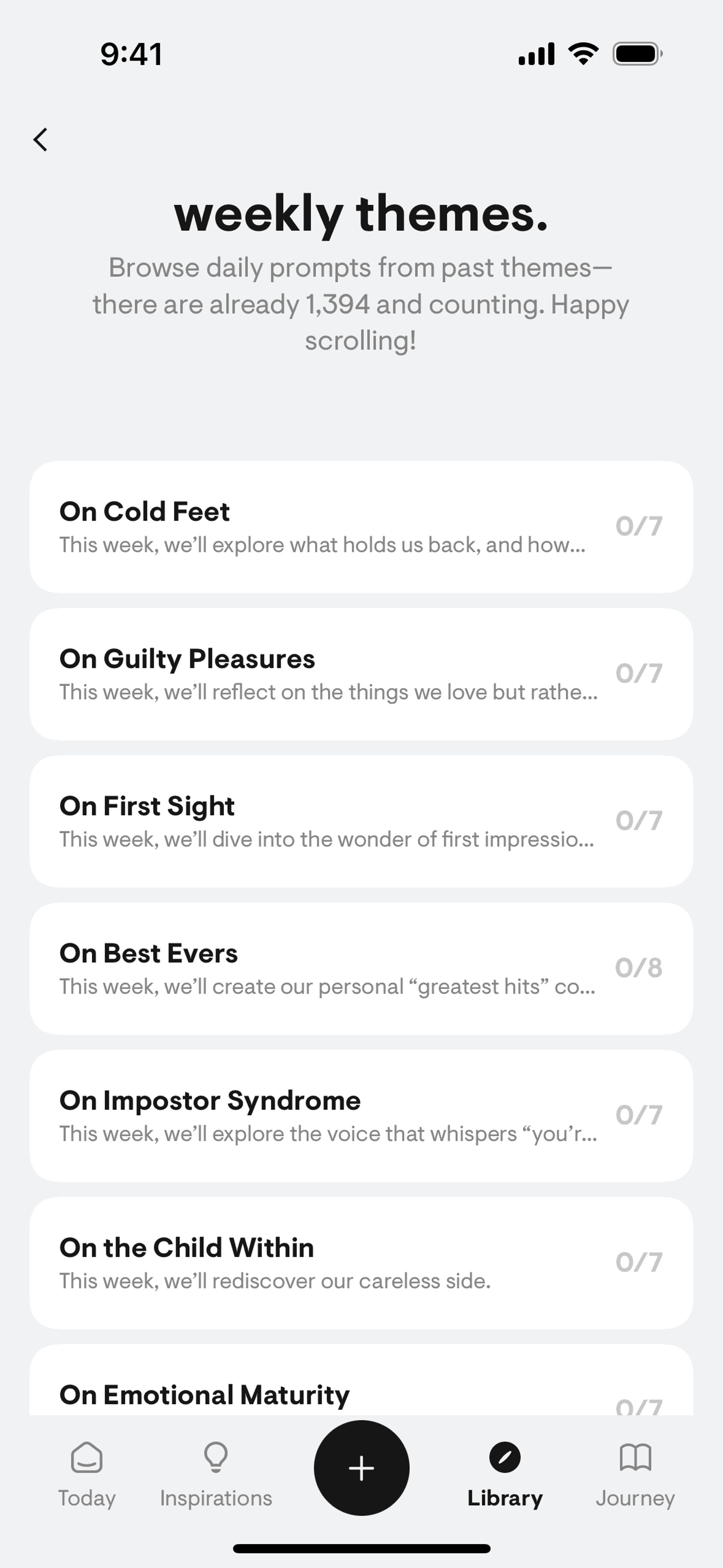 stoic. iOS Health & Fitness interface screenshot 20