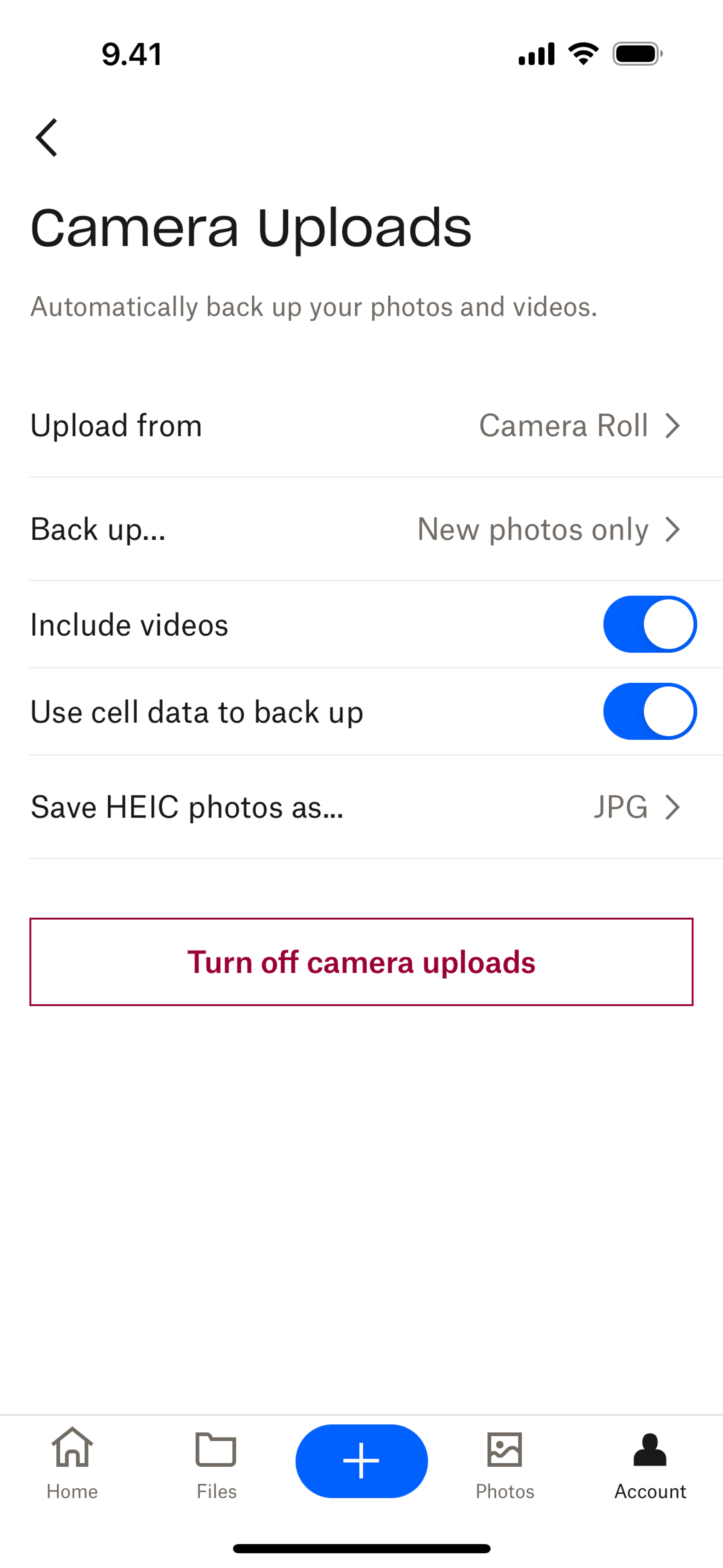 Dropbox iOS Productivity interface screenshot 18