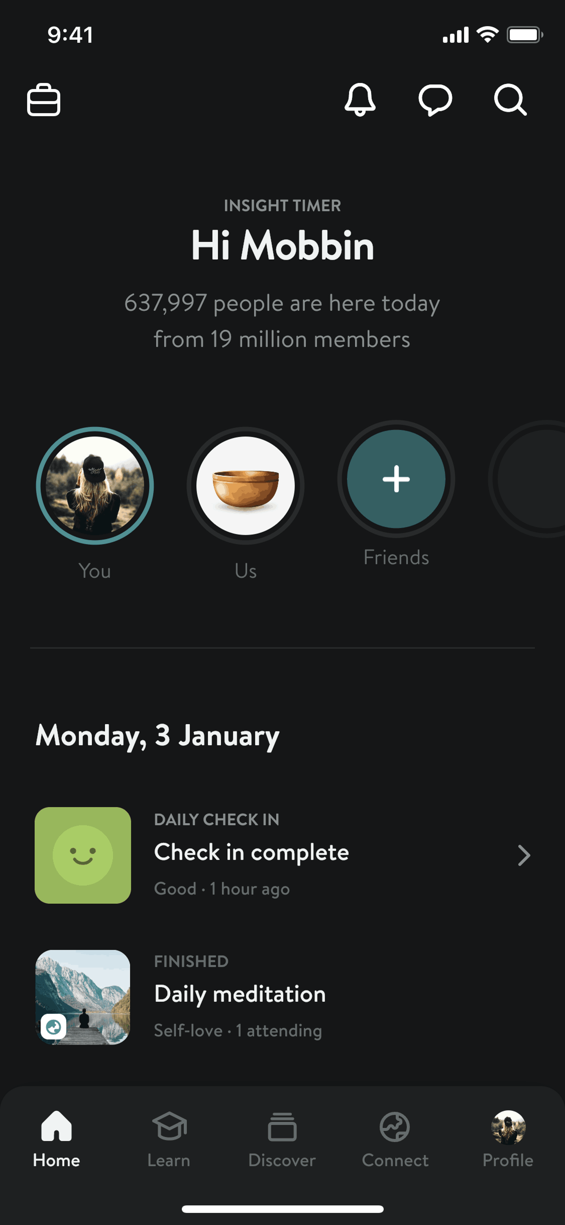 Insight Timer iOS Health & Fitness interface screenshot 10
