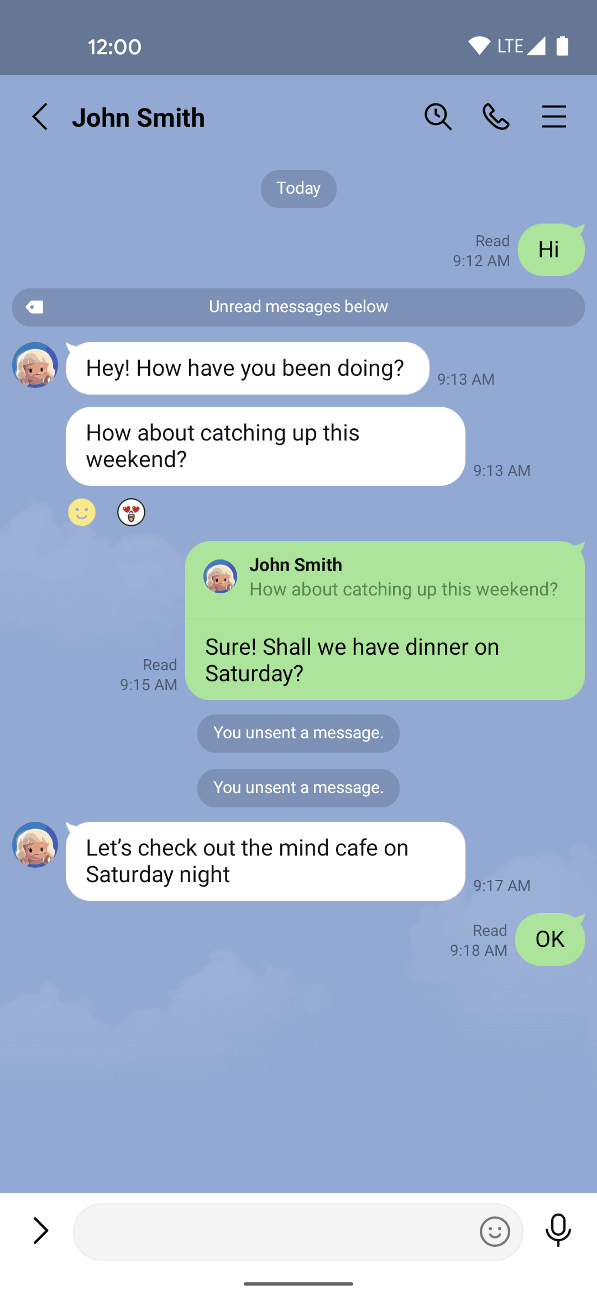 LINE Android Social Networking interface screenshot 5