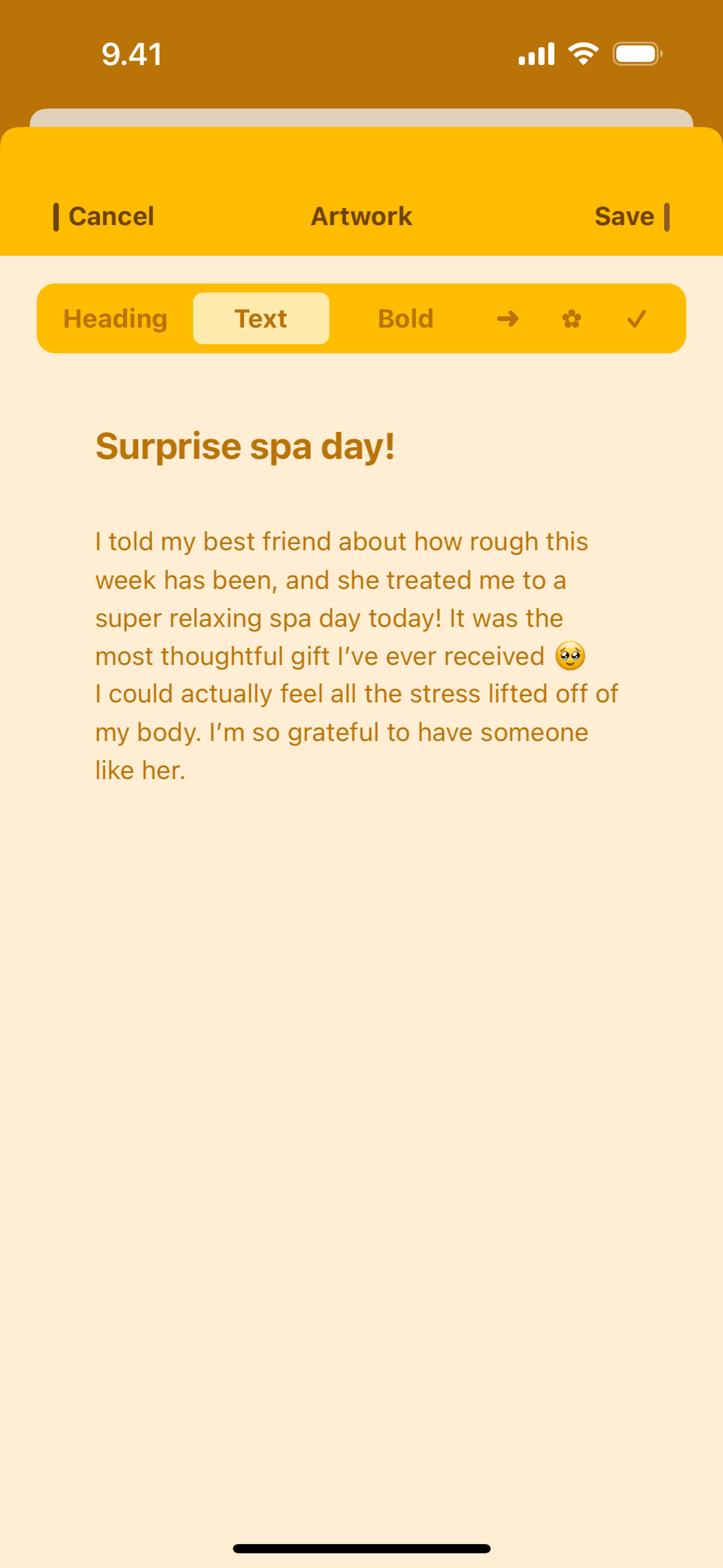 Bears Gratitude iOS Health & Fitness interface screenshot 16