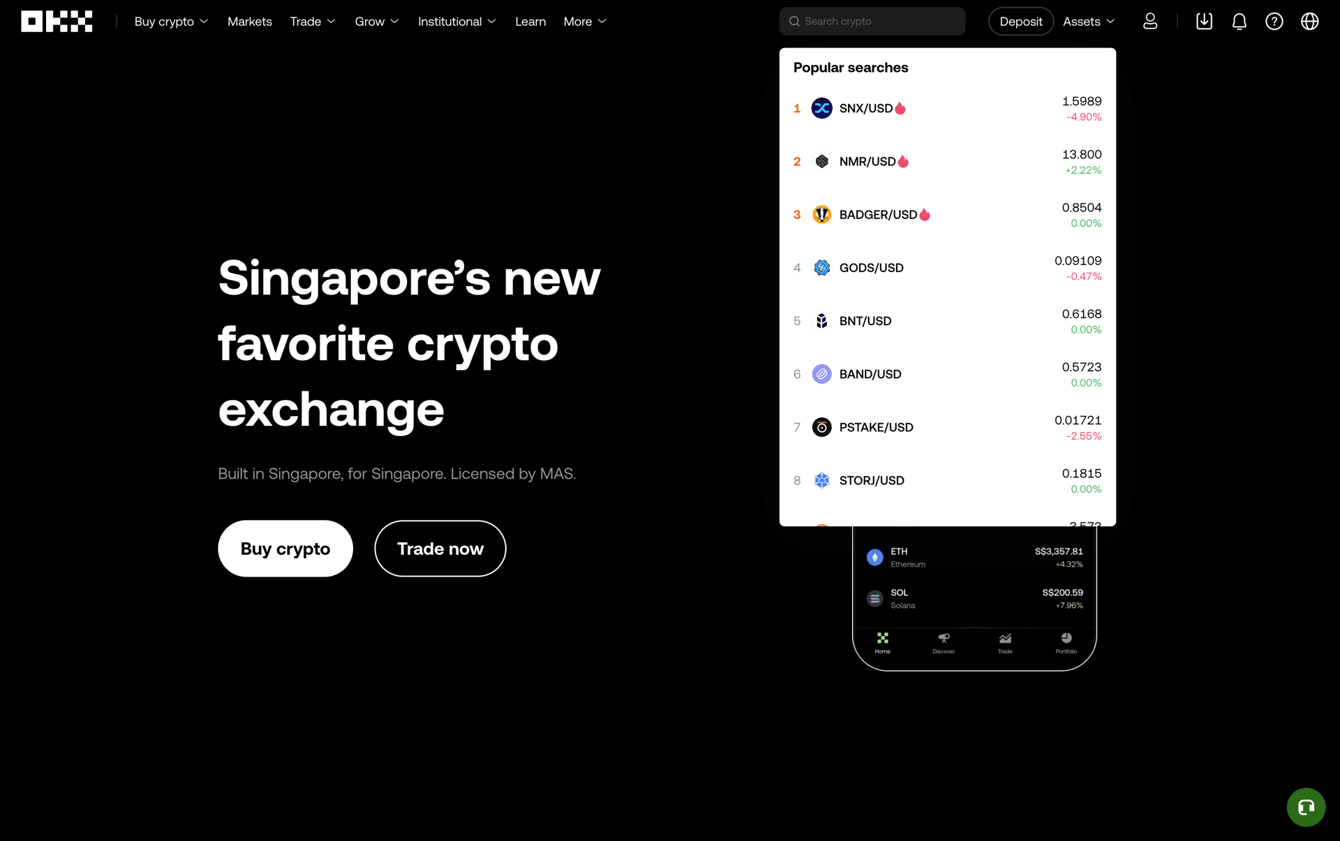 OKX Web Finance interface screenshot 11