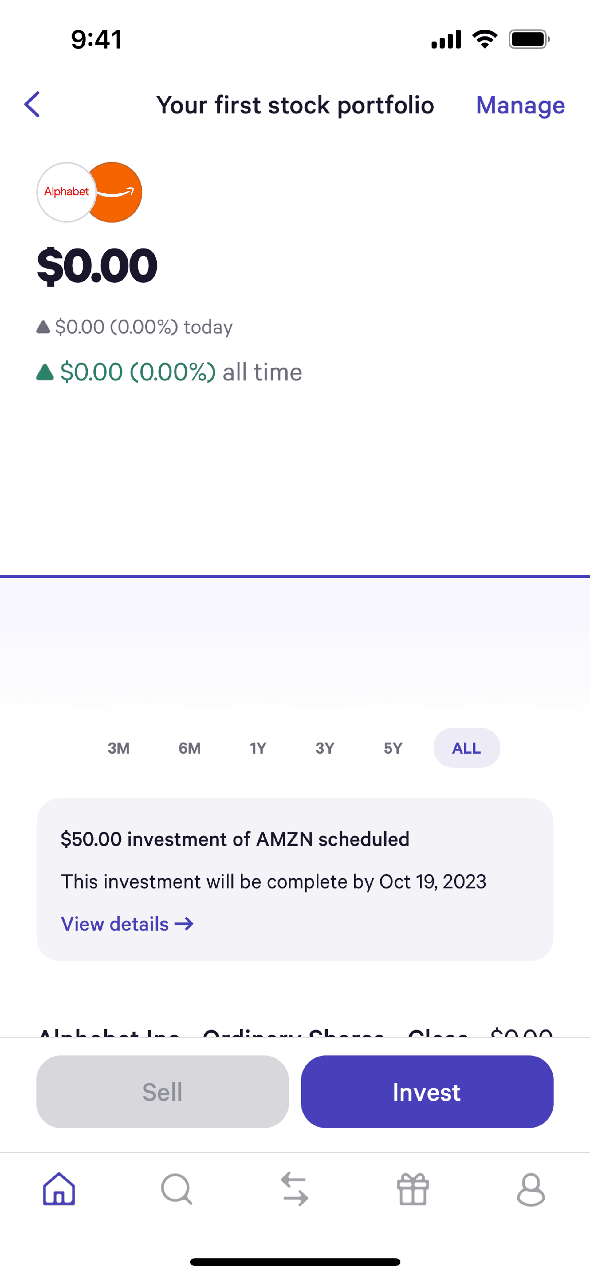Wealthfront iOS Finance interface screenshot 2