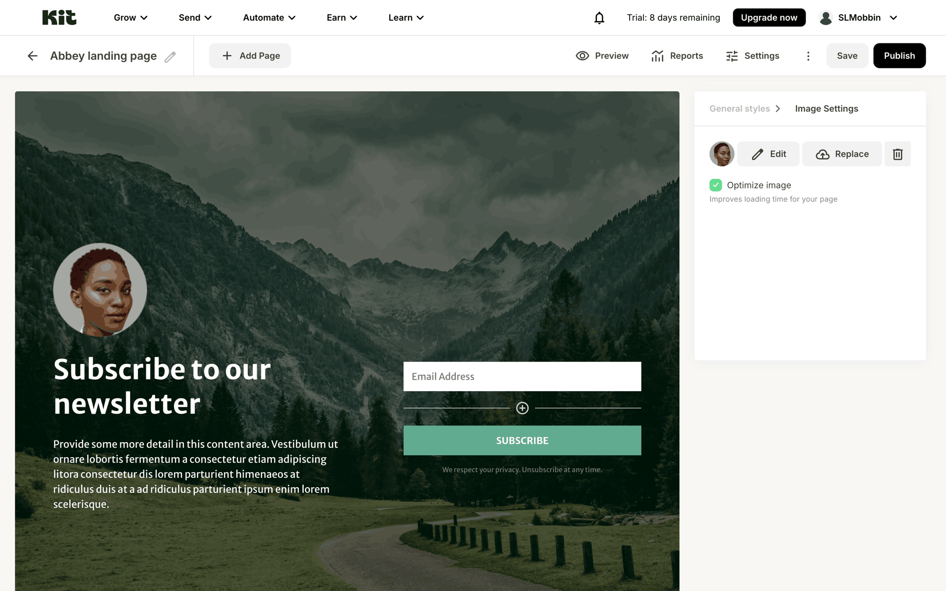 Kit Web Business interface screenshot 10