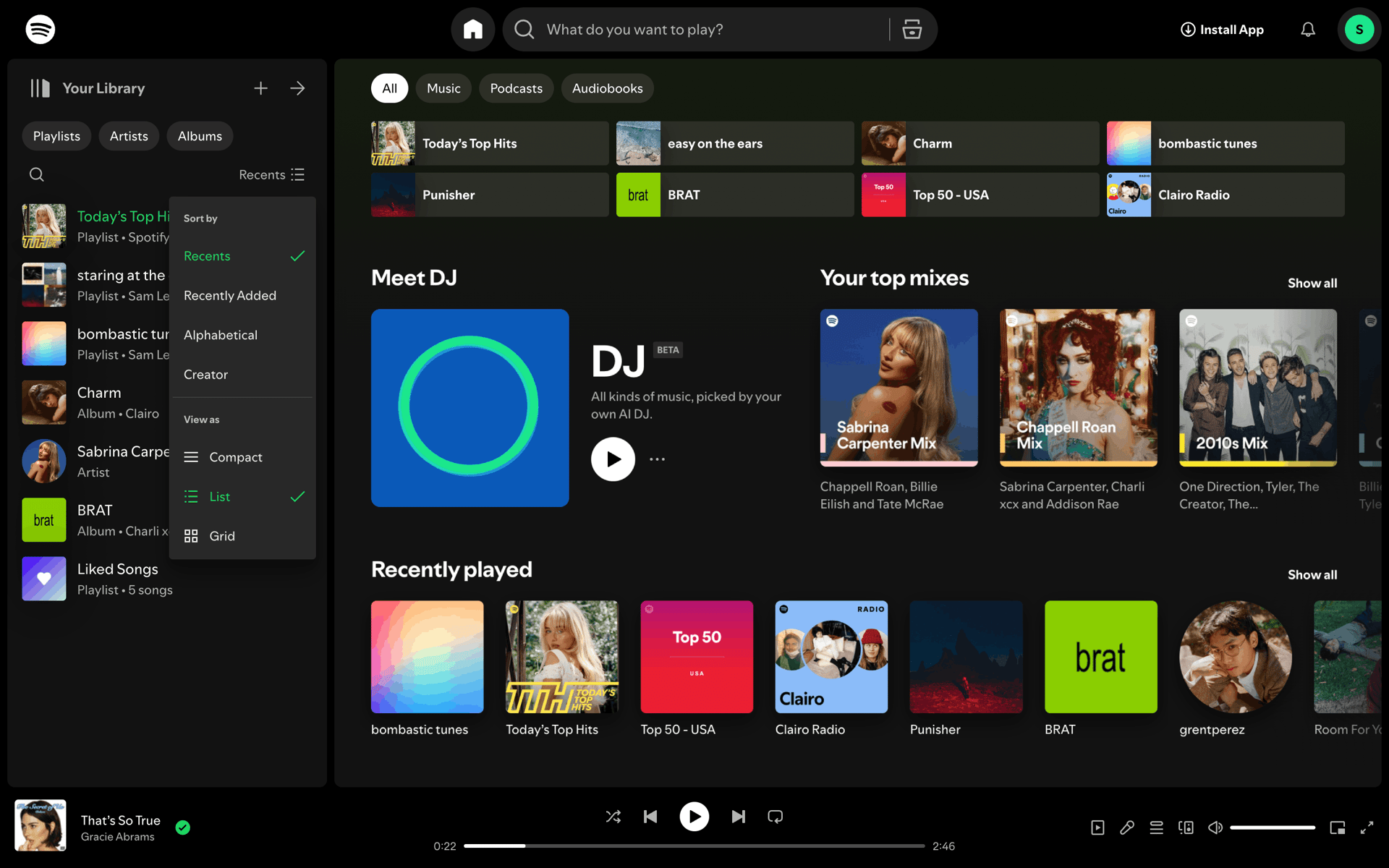 Spotify Web Music & Audio interface screenshot 21