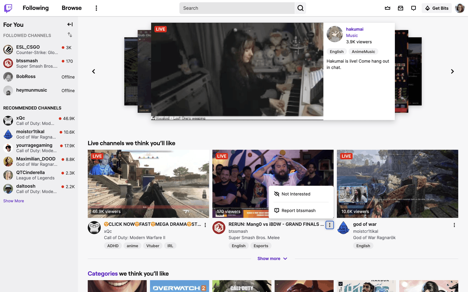 Twitch Web Photo & Video interface screenshot 22