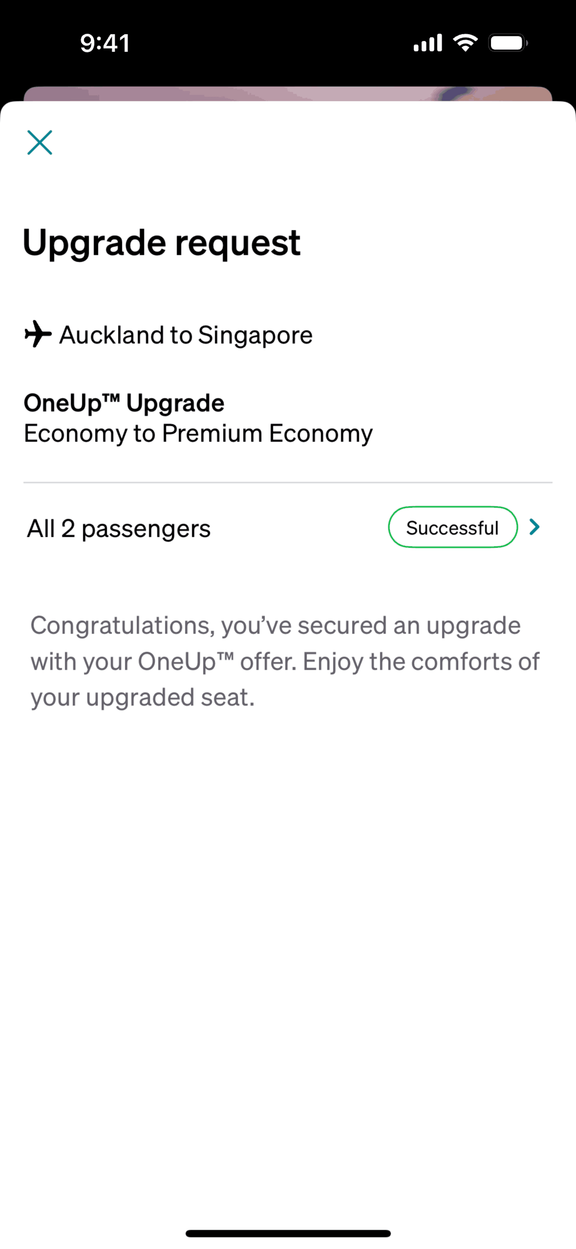 Air NZ iOS Travel & Transportation interface screenshot 8