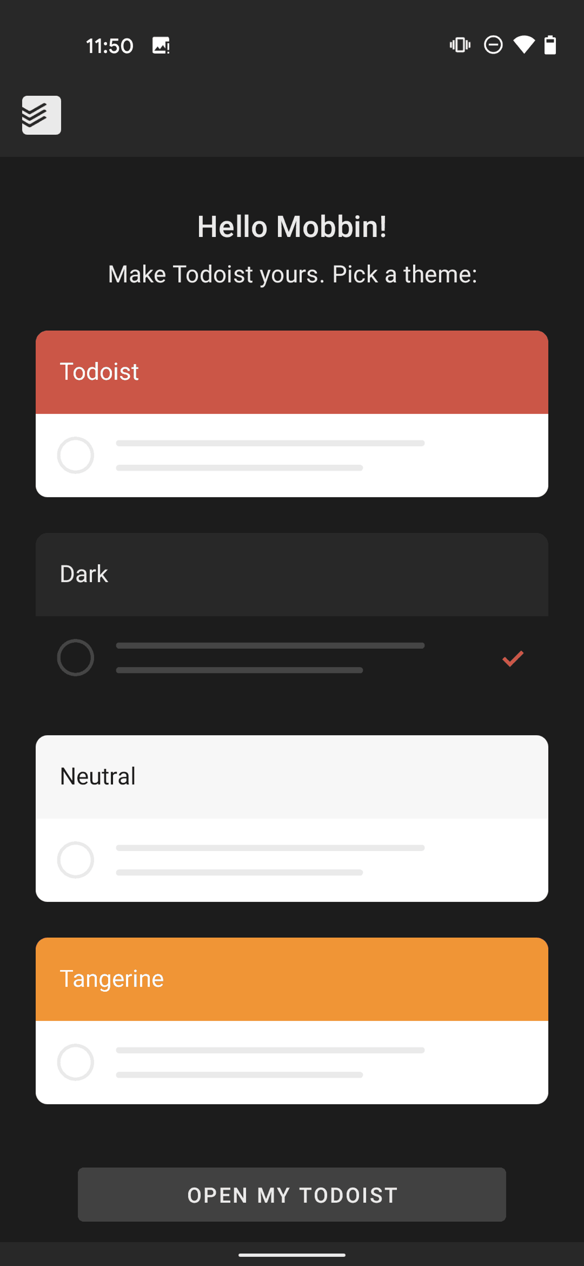 Todoist Android Collaboration interface screenshot 10
