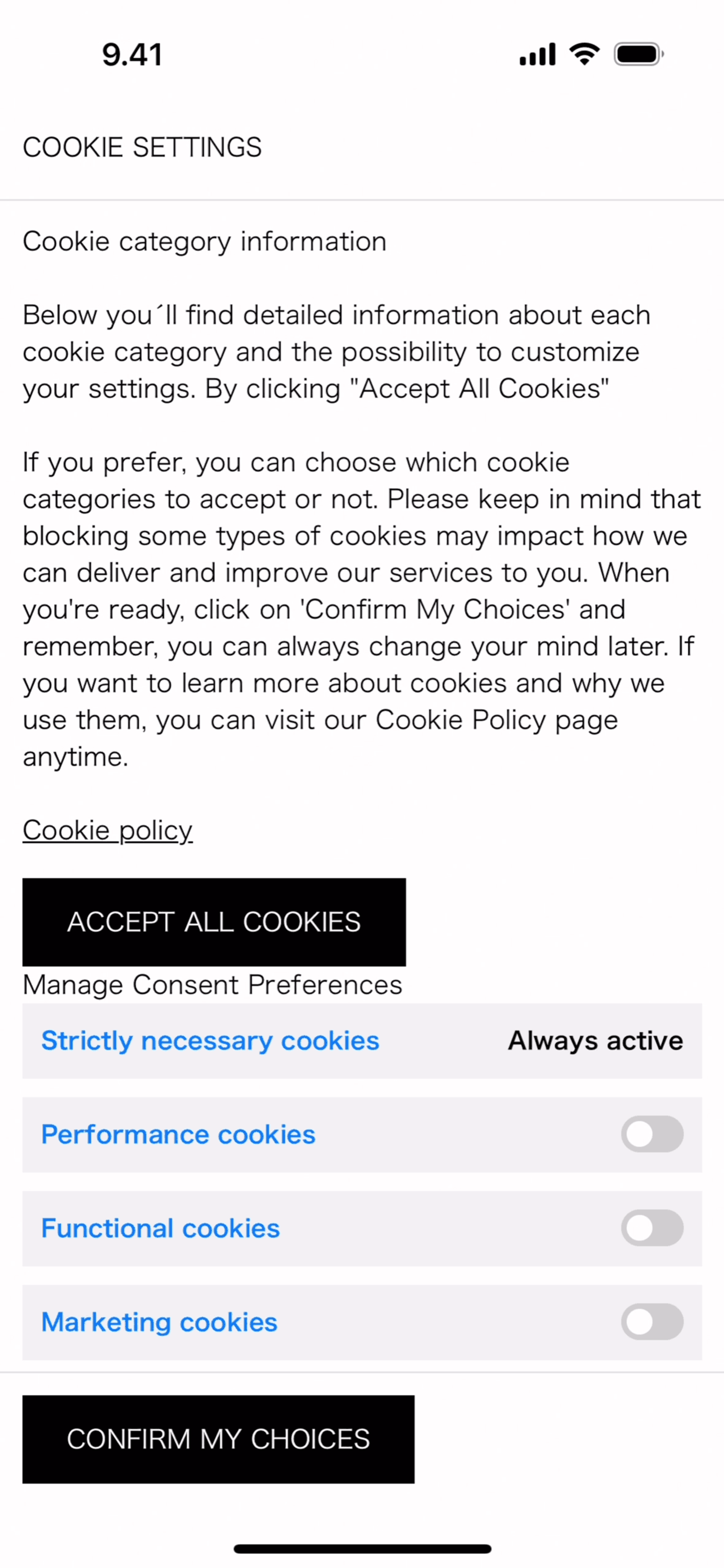 H&M iOS Shopping interface screenshot 4