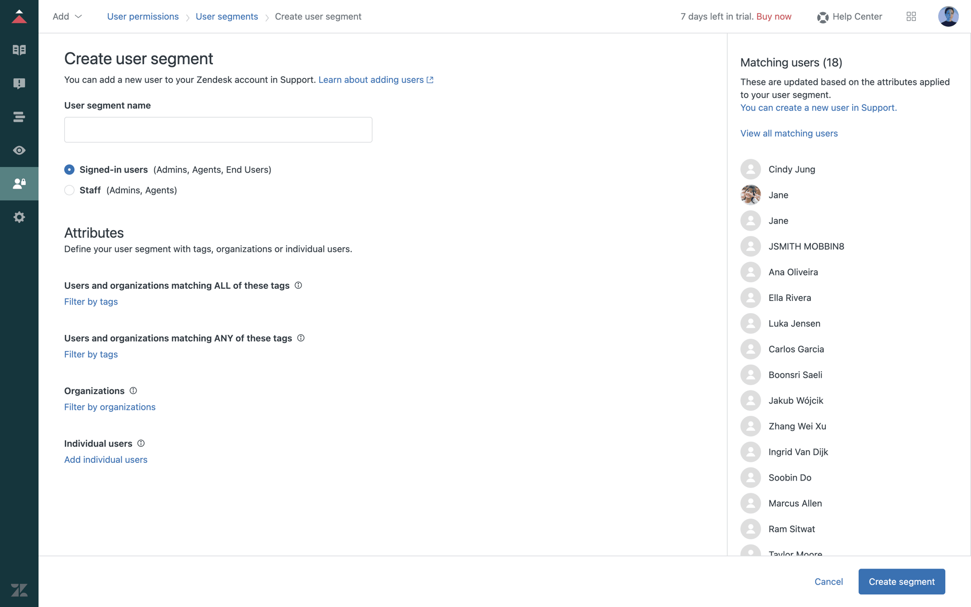 Zendesk Web Business interface screenshot 21