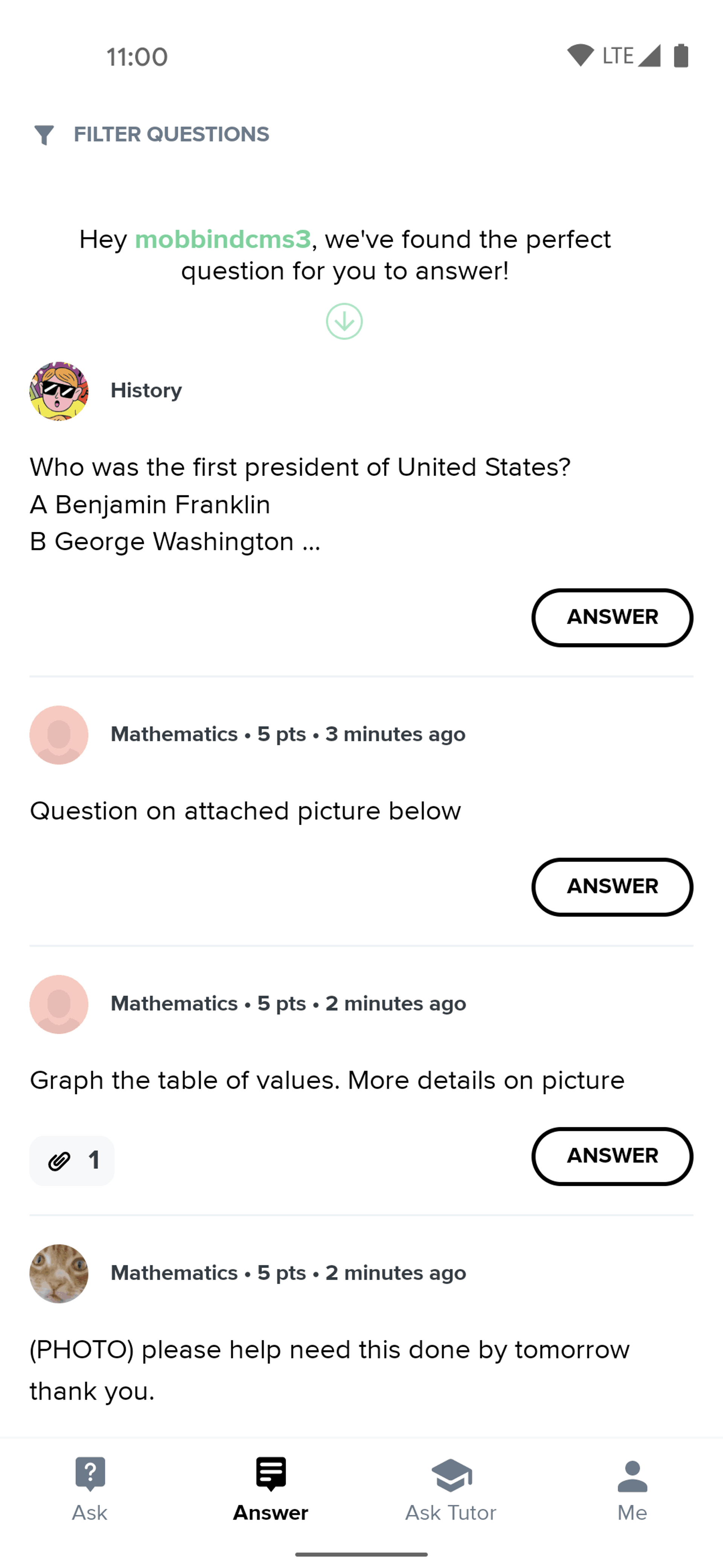 Brainly Android Education interface screenshot 3
