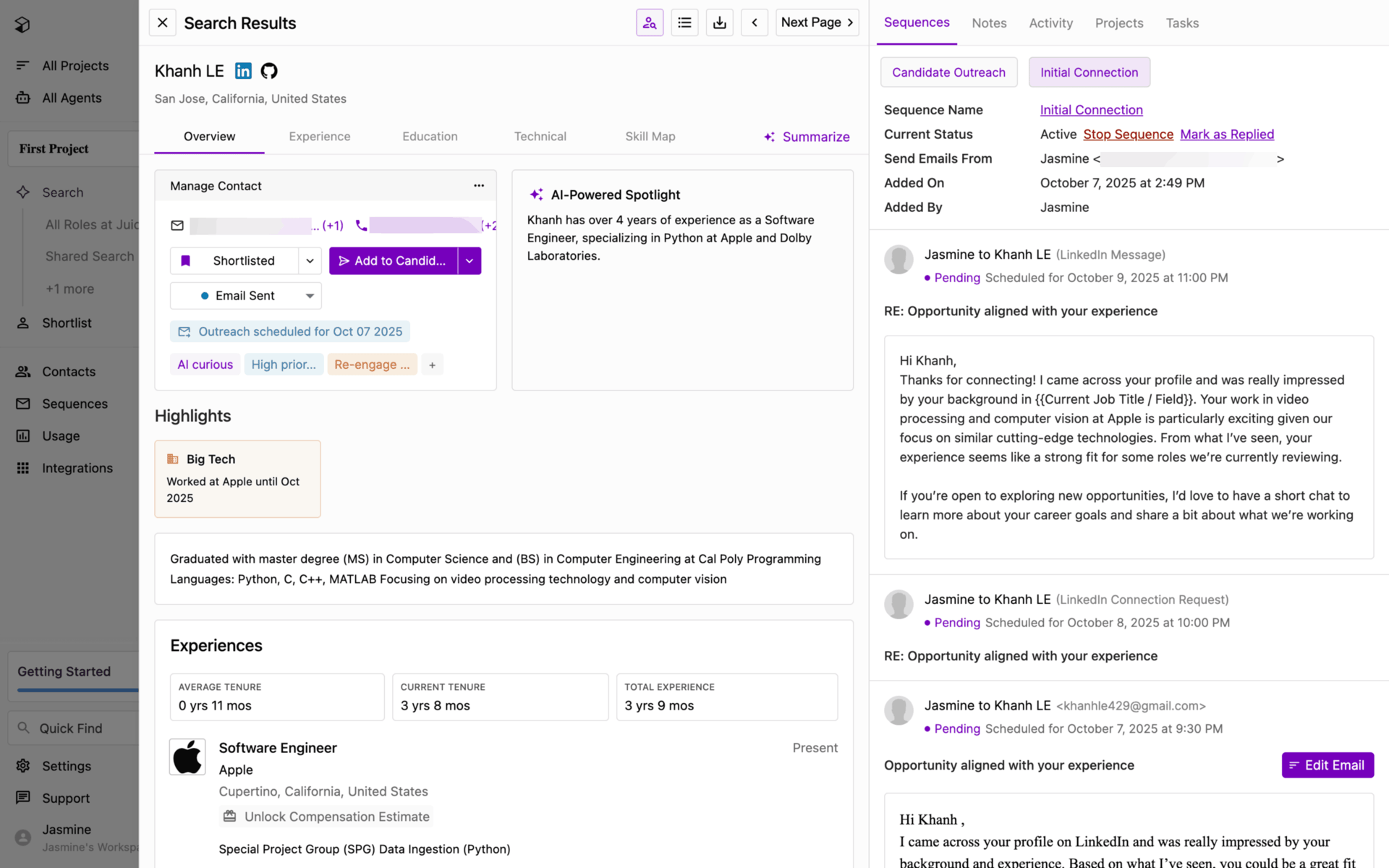 Juicebox Web Jobs & Recruitment interface screenshot 12