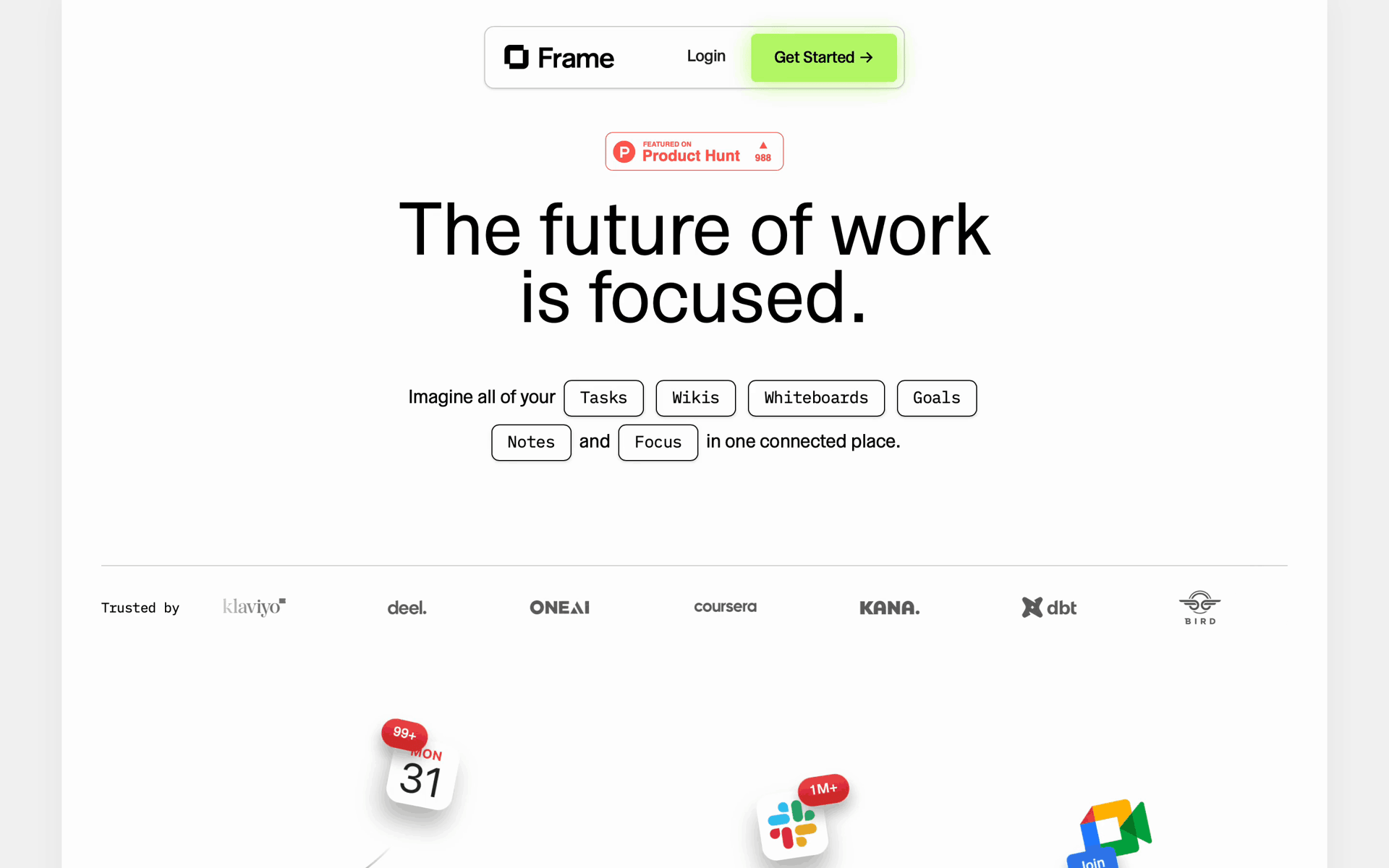 Frame Web AI interface screenshot 1