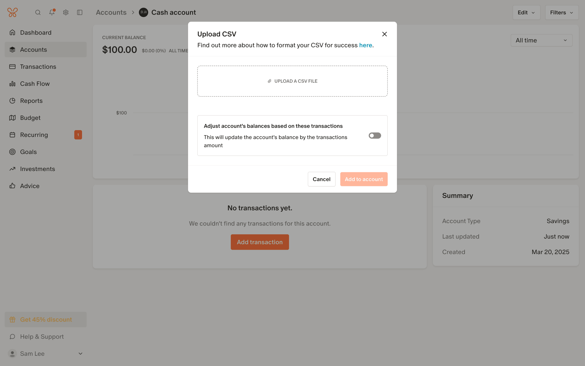 Monarch Web Finance interface screenshot 8