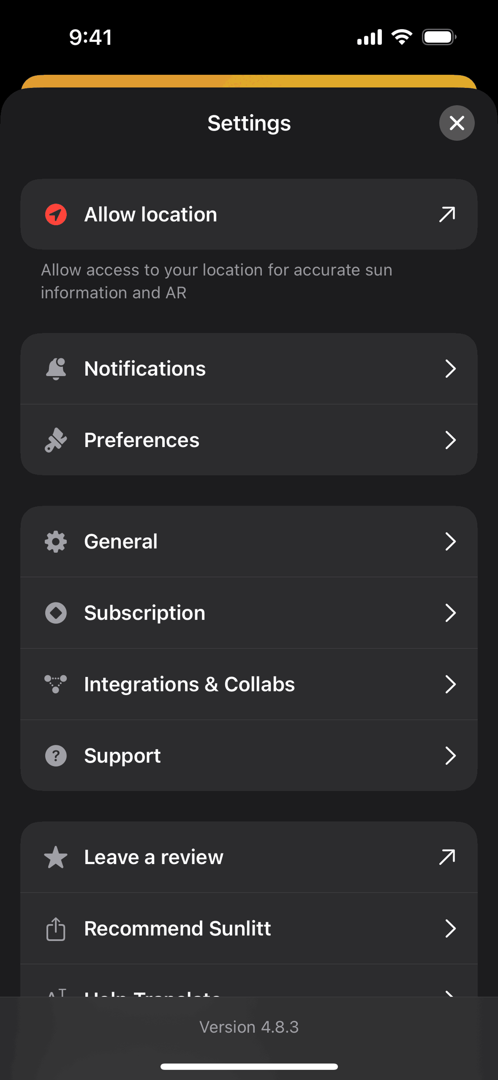 Sunlitt iOS Utilities interface screenshot 23