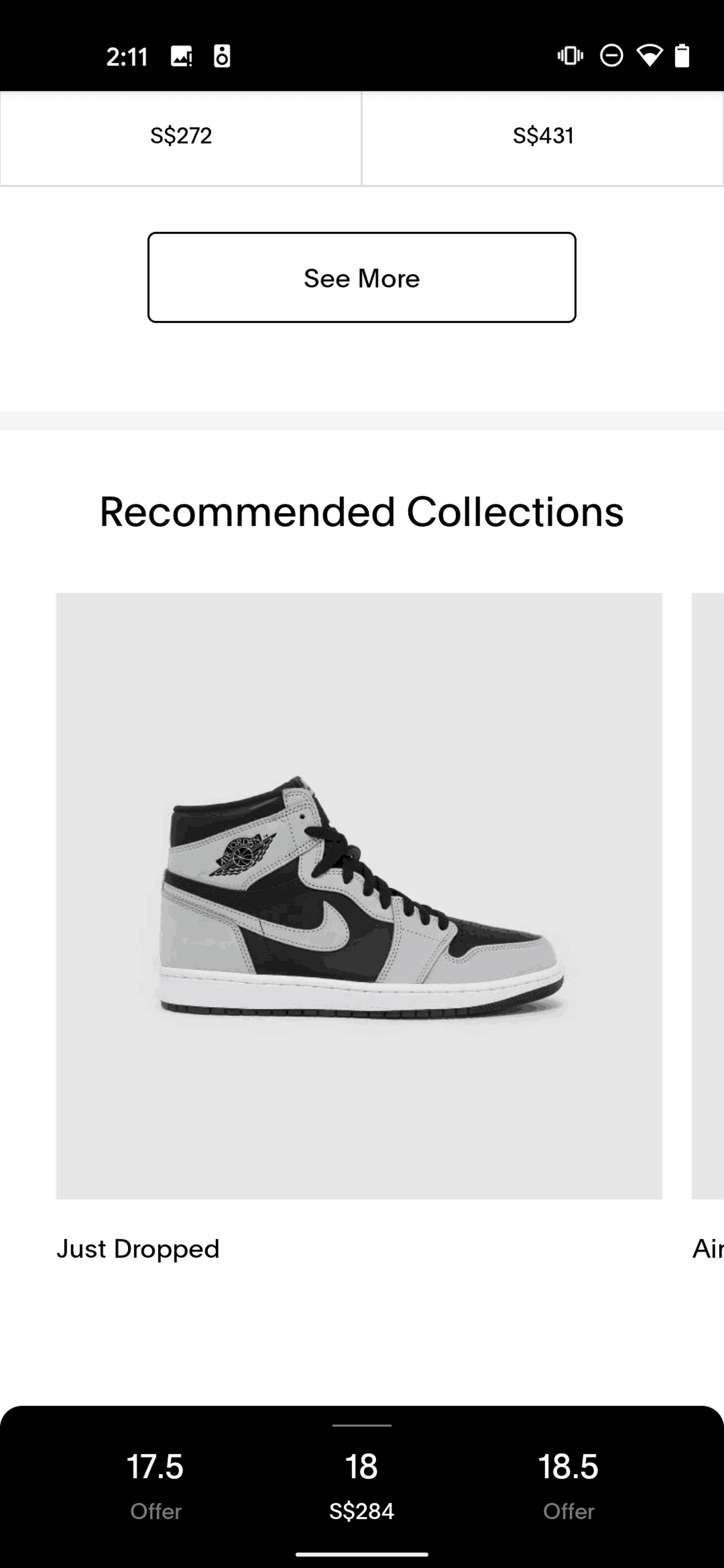 GOAT Android Shopping interface screenshot 24