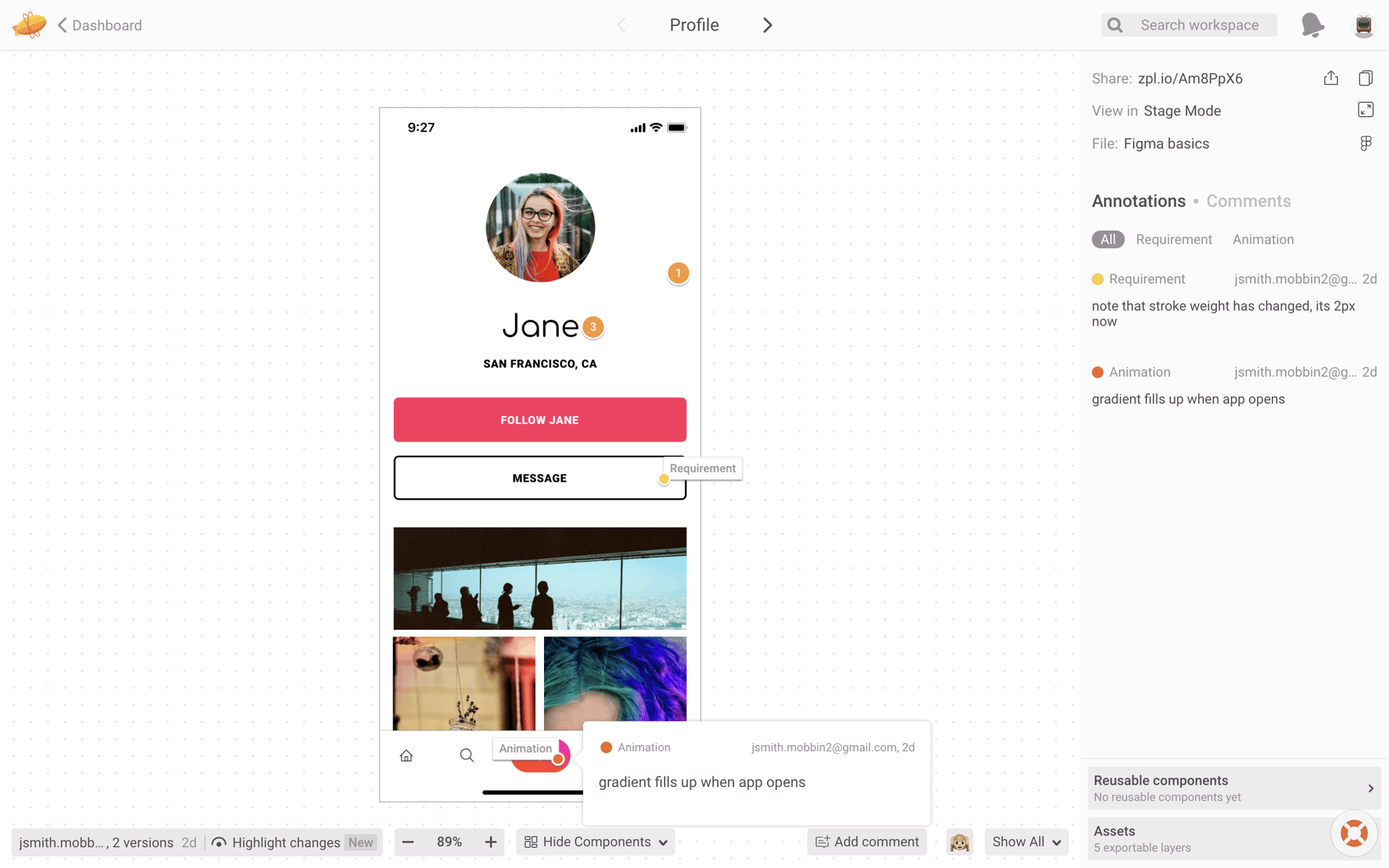 Zeplin Web Productivity interface screenshot 20