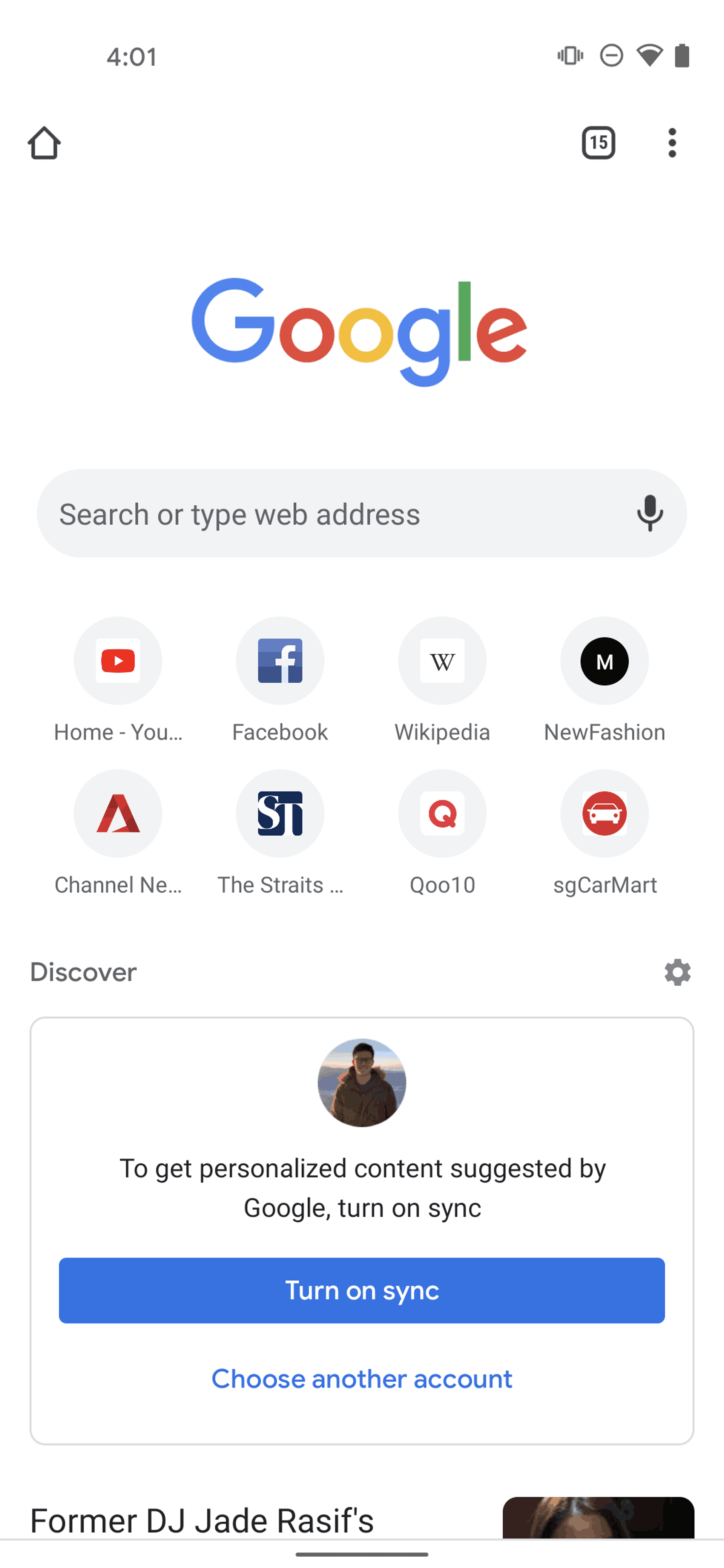 Google Chrome Android Utilities interface screenshot 1