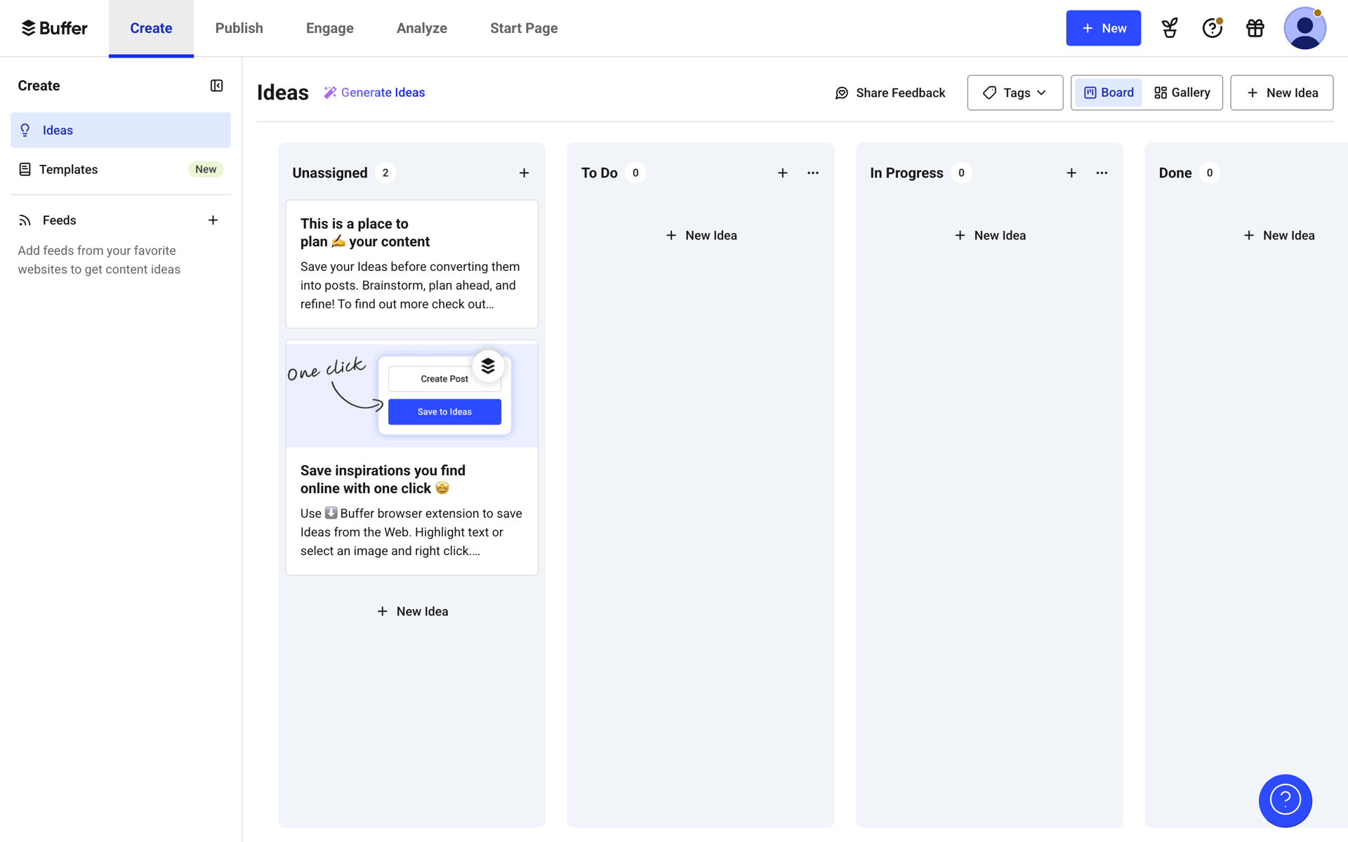 Buffer Web Business interface screenshot 16