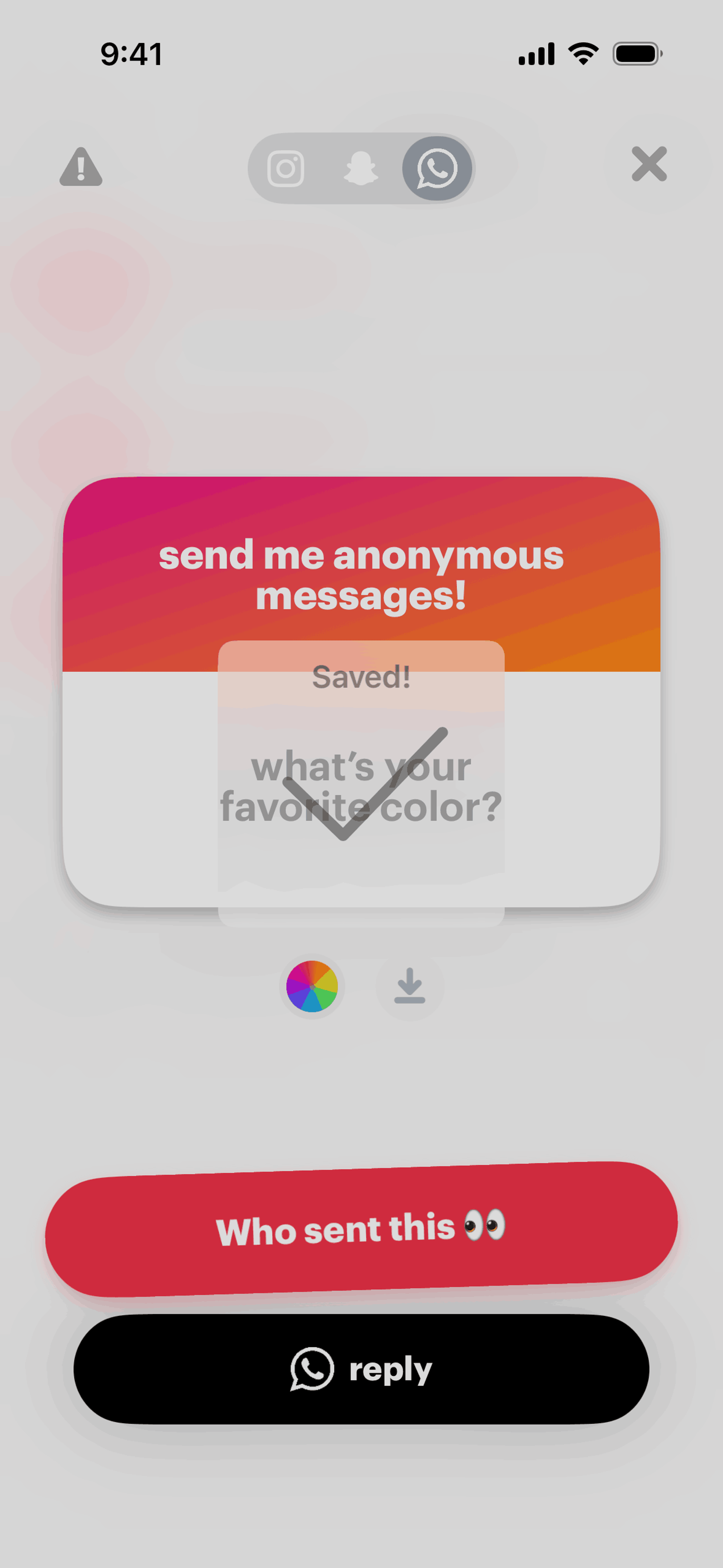 NGL iOS Lifestyle interface screenshot 5