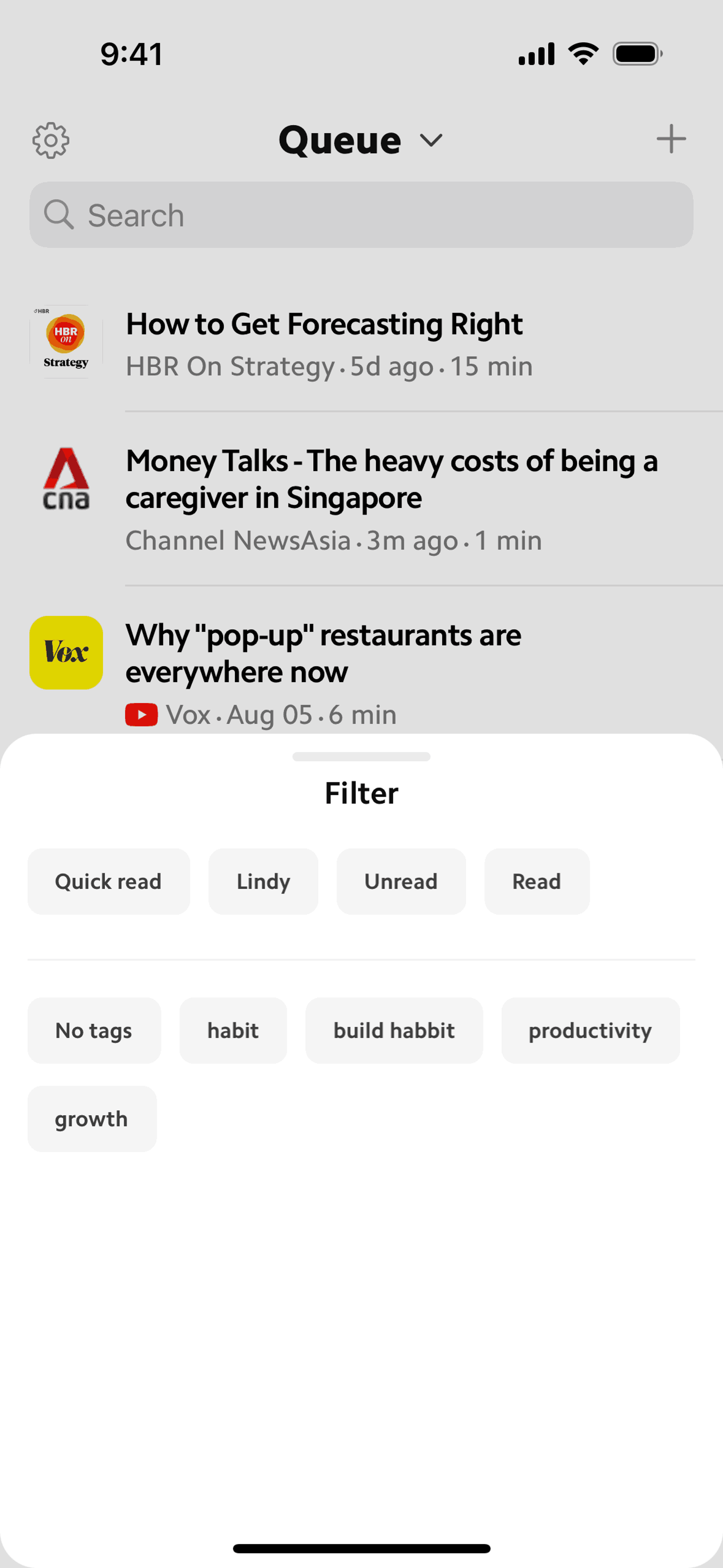 Matter iOS Reference interface screenshot 5