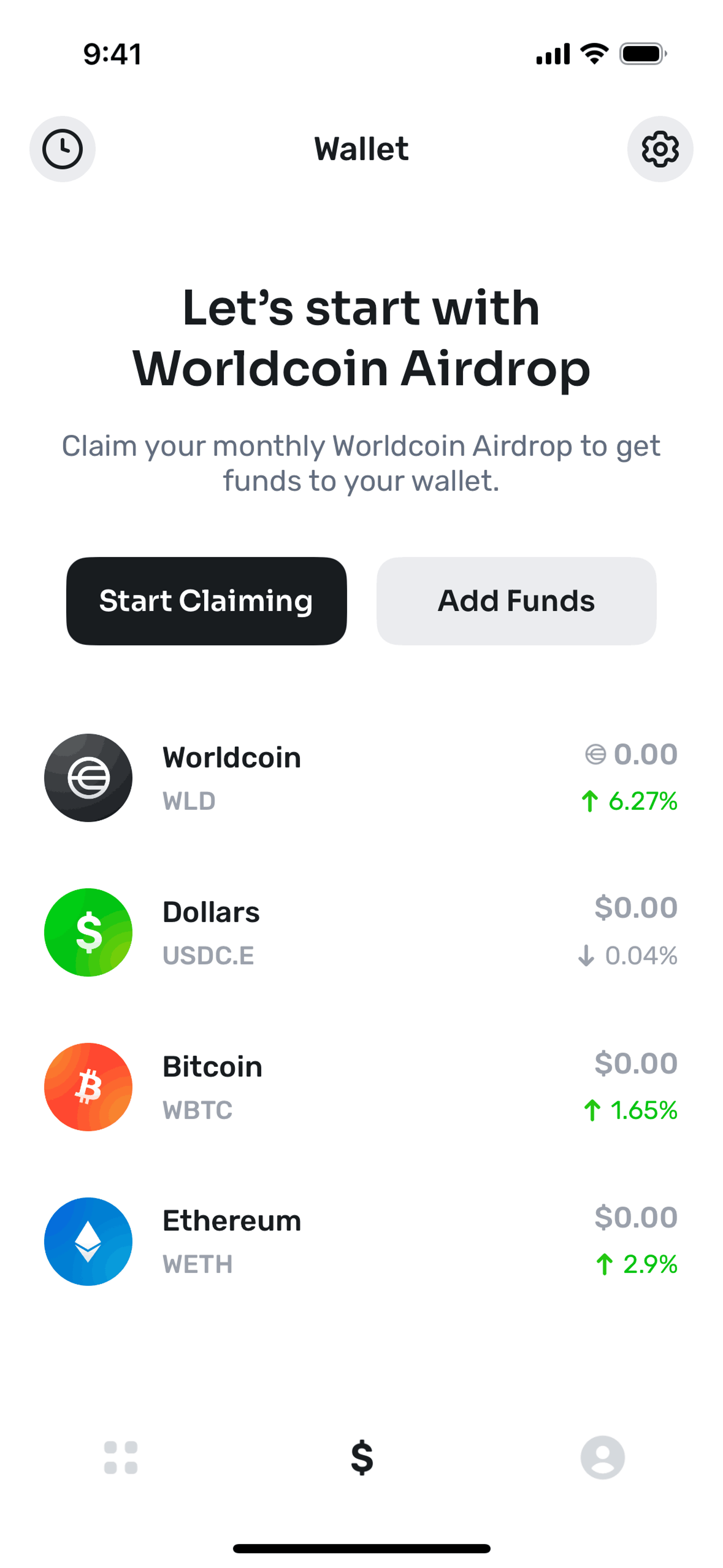 World App iOS Crypto & Web3 interface screenshot 21