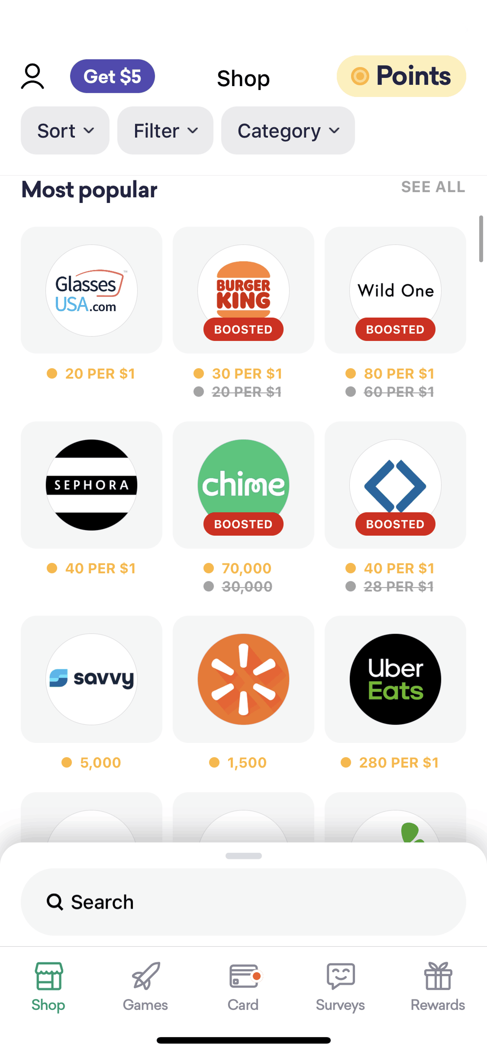 Drop iOS Lifestyle interface screenshot 17