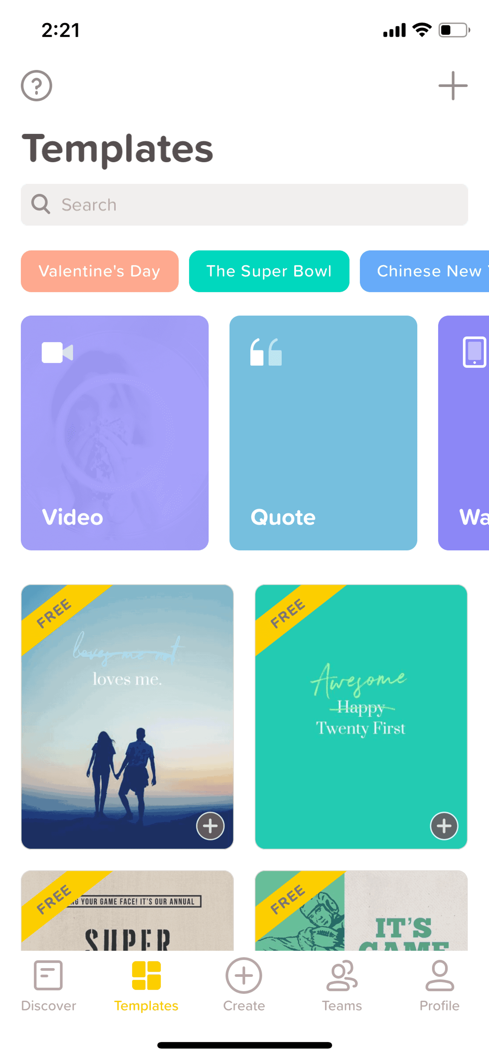 GoDaddy Studio iOS Photo & Video interface screenshot 18