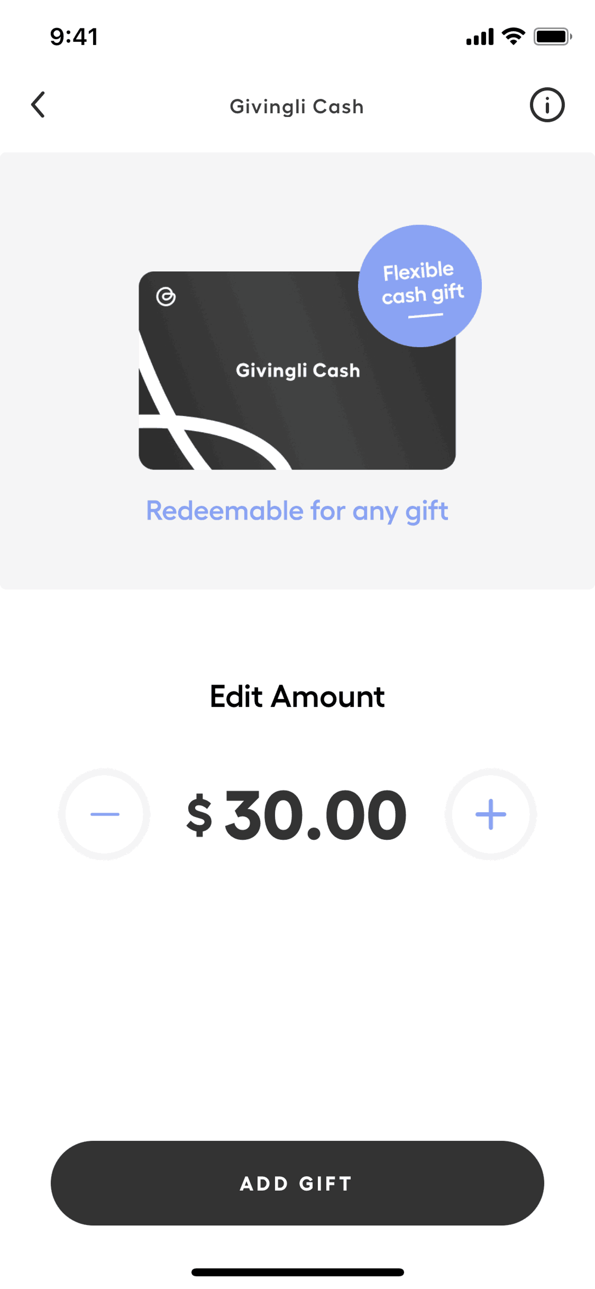 Givingli iOS Lifestyle interface screenshot 21