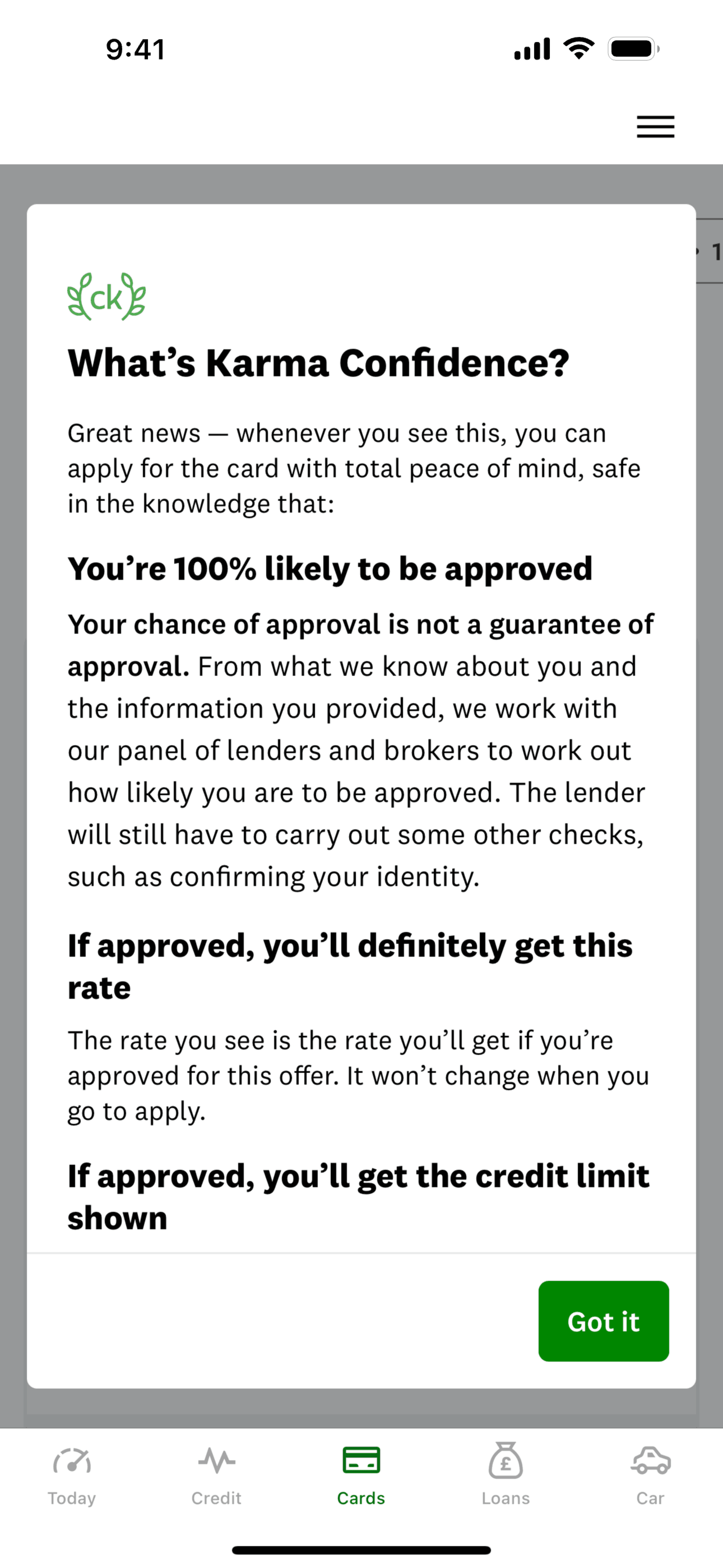 Credit Karma iOS Finance interface screenshot 19