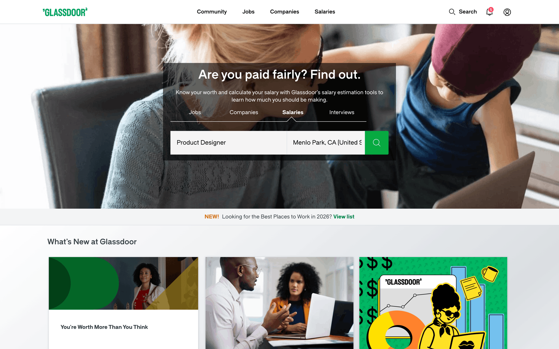 Glassdoor Web Business interface screenshot 12