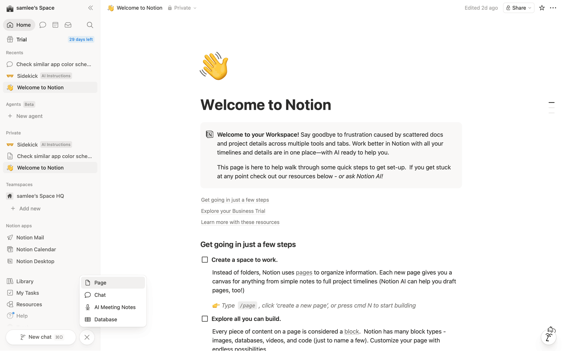 Notion Web Collaboration interface screenshot 3
