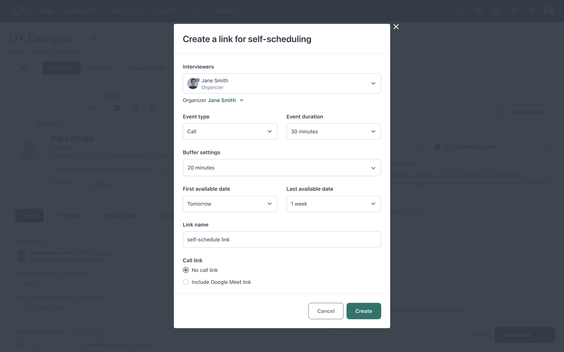 Workable Web AI interface screenshot 7
