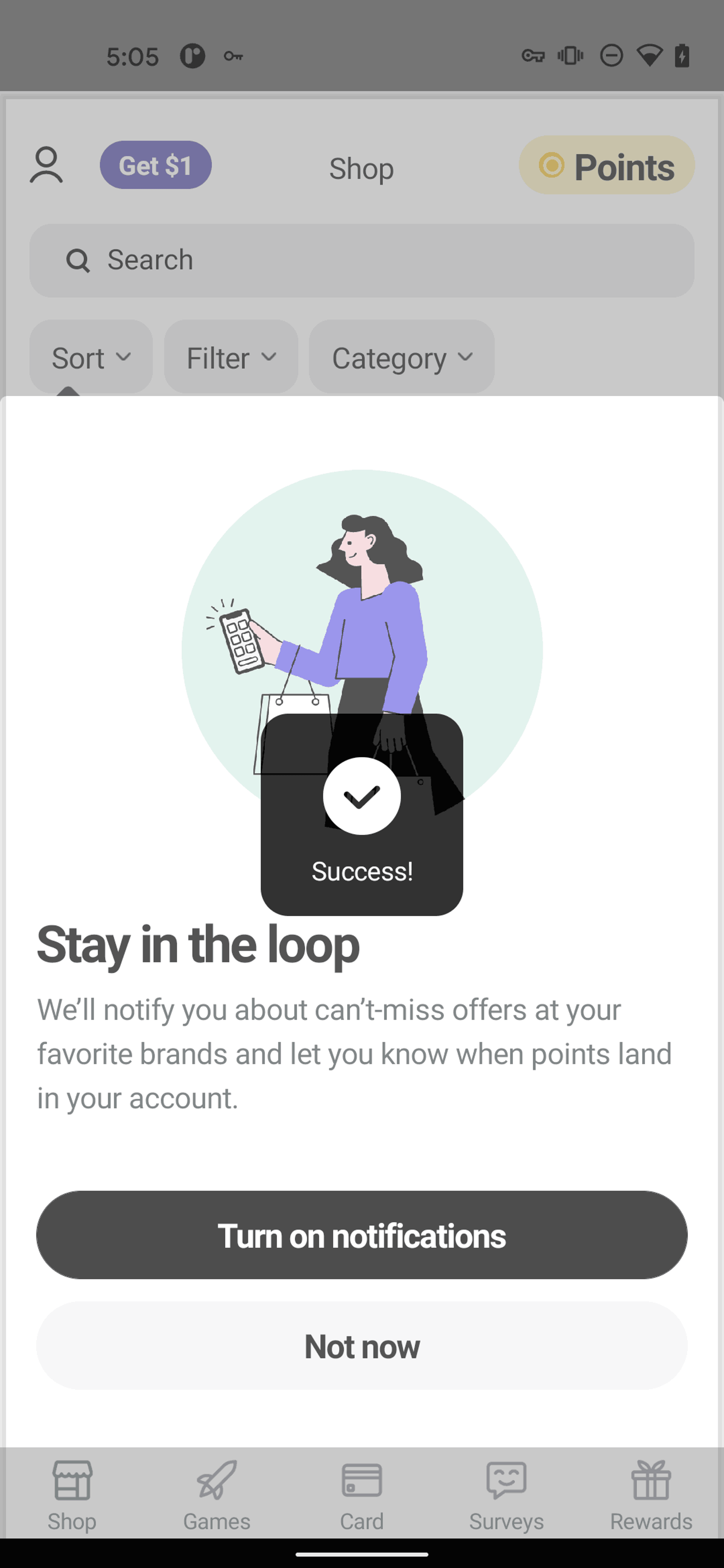 Drop Android Shopping interface screenshot 19
