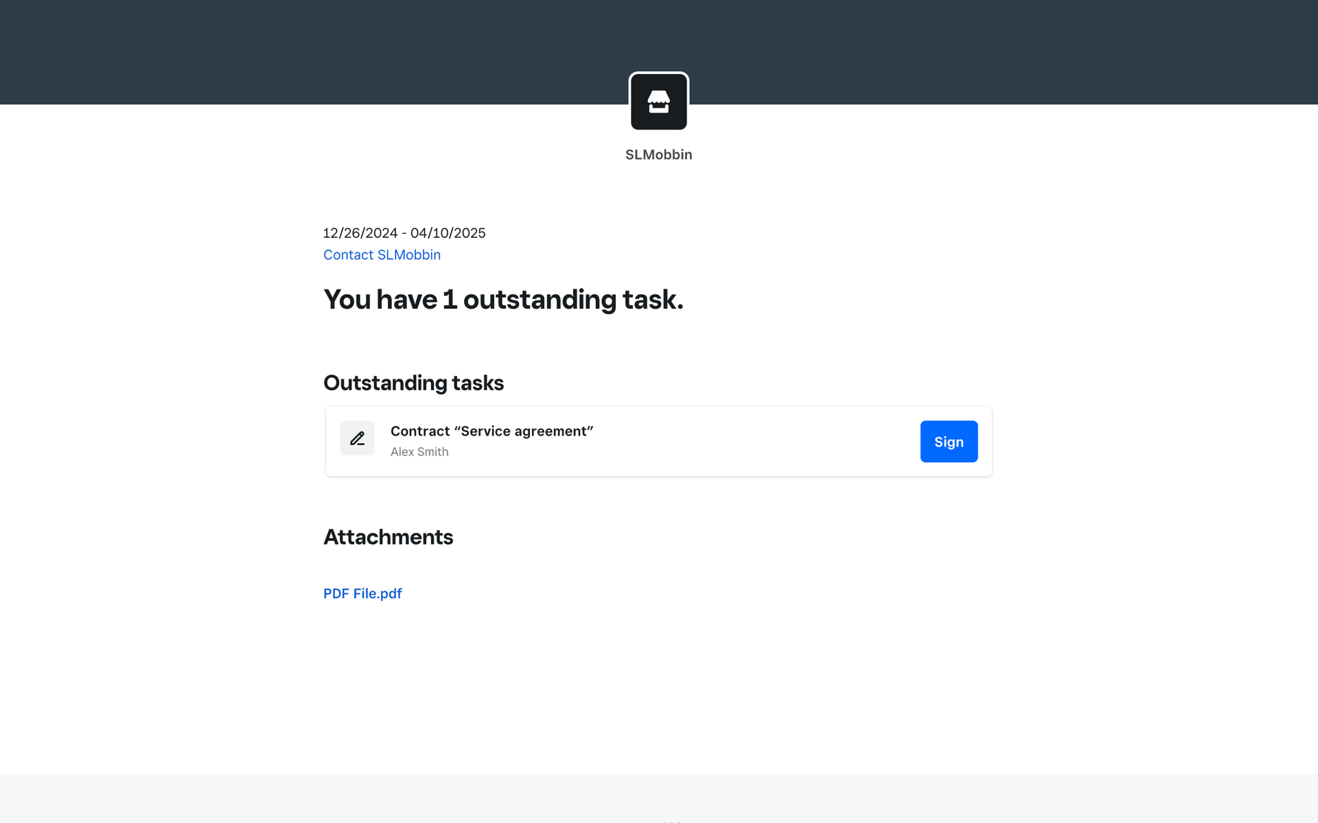Square Web Finance interface screenshot 5