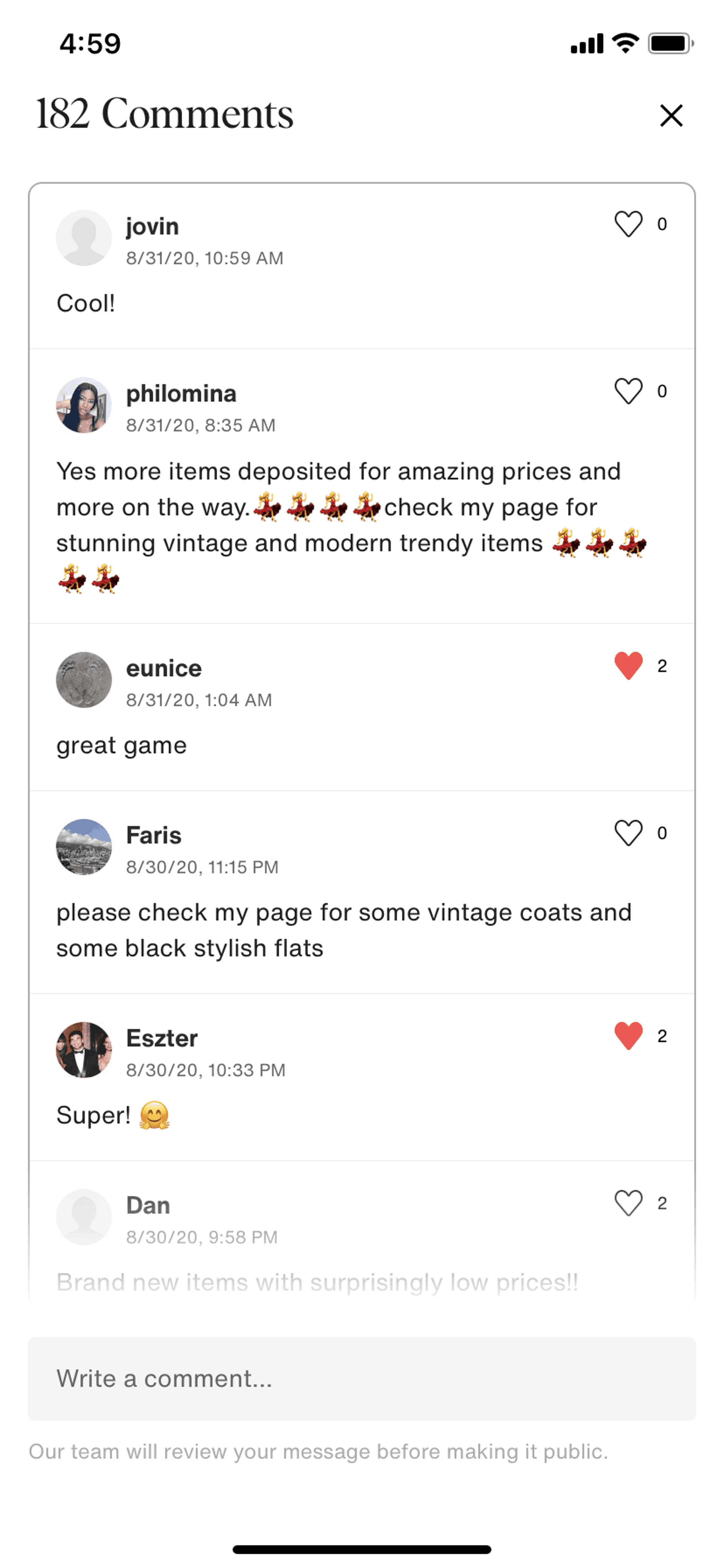 Vestiaire Collective iOS Shopping interface screenshot 13