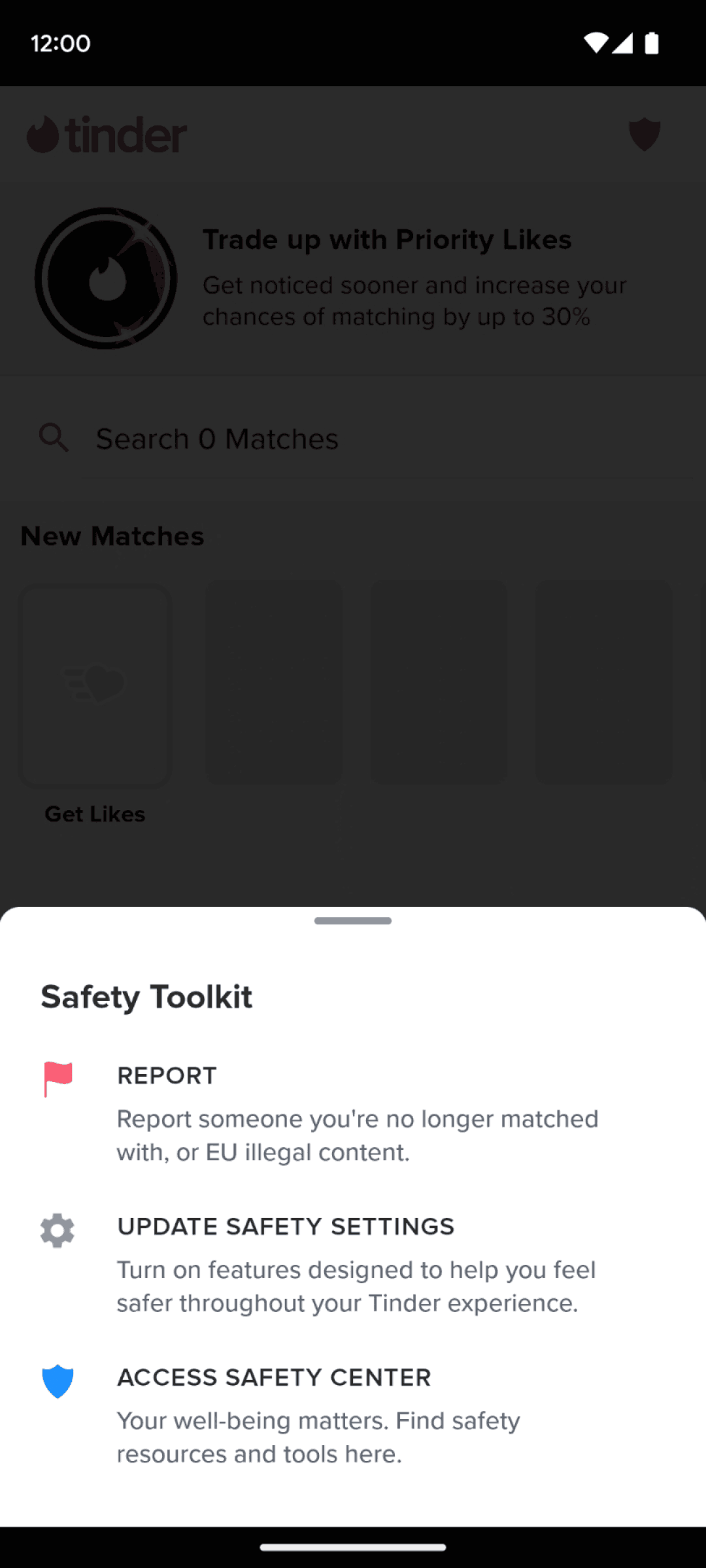 Tinder Android Social Networking interface screenshot 2