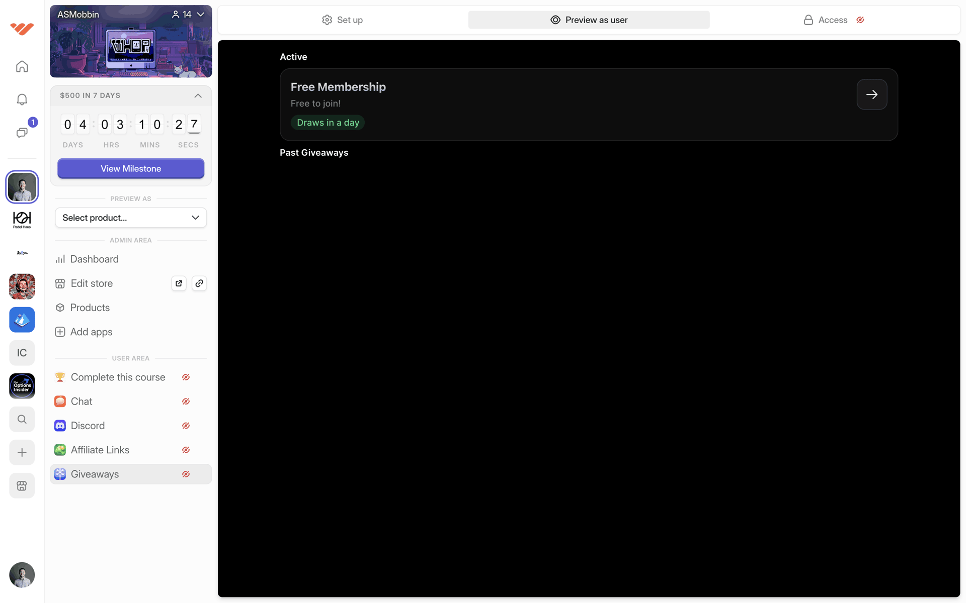 Whop Web Business interface screenshot 22