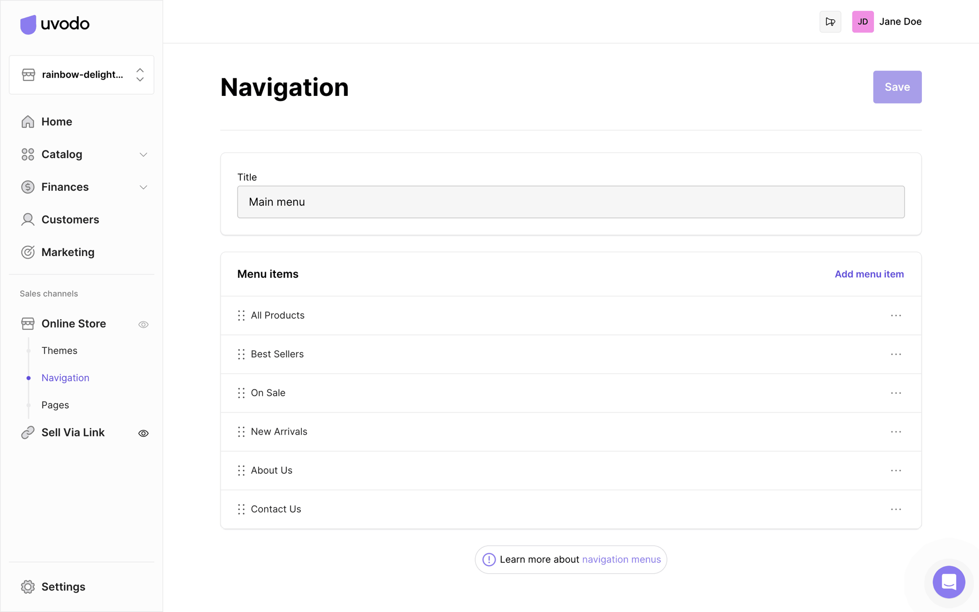Uvodo Web Business interface screenshot 22