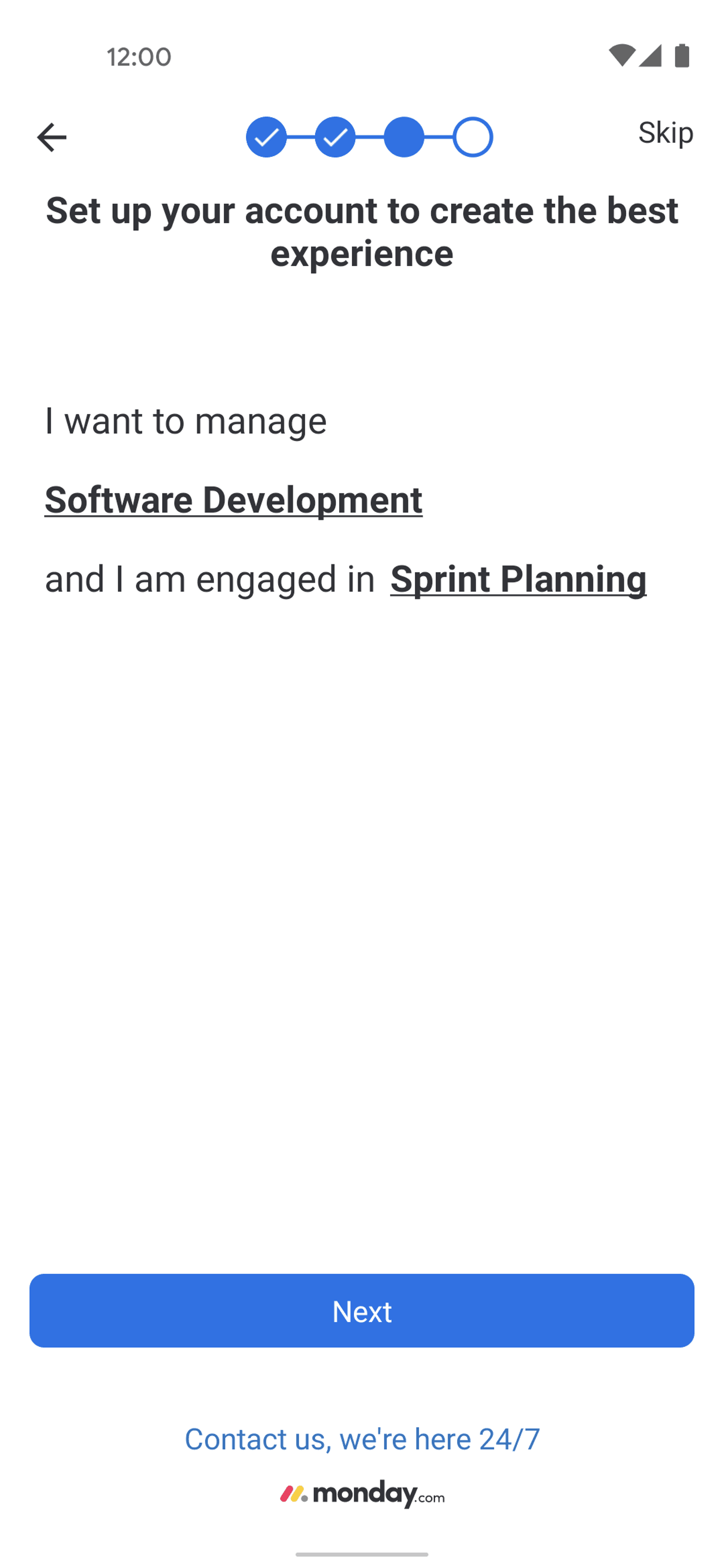 monday.com Android Collaboration interface screenshot 15