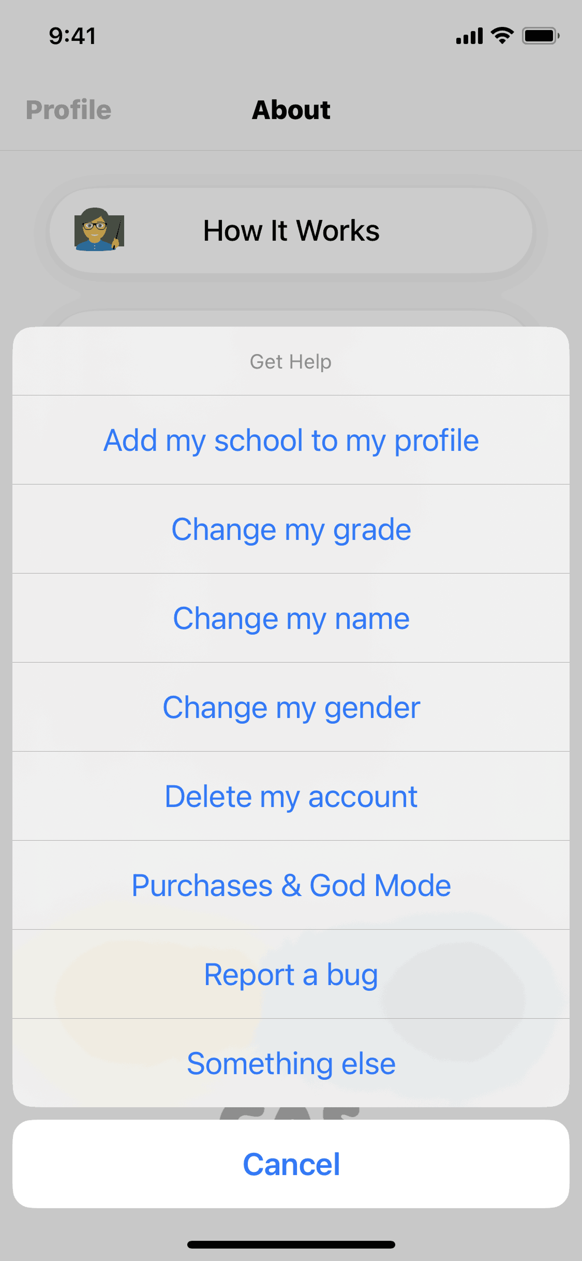 Gas iOS Social Networking interface screenshot 17