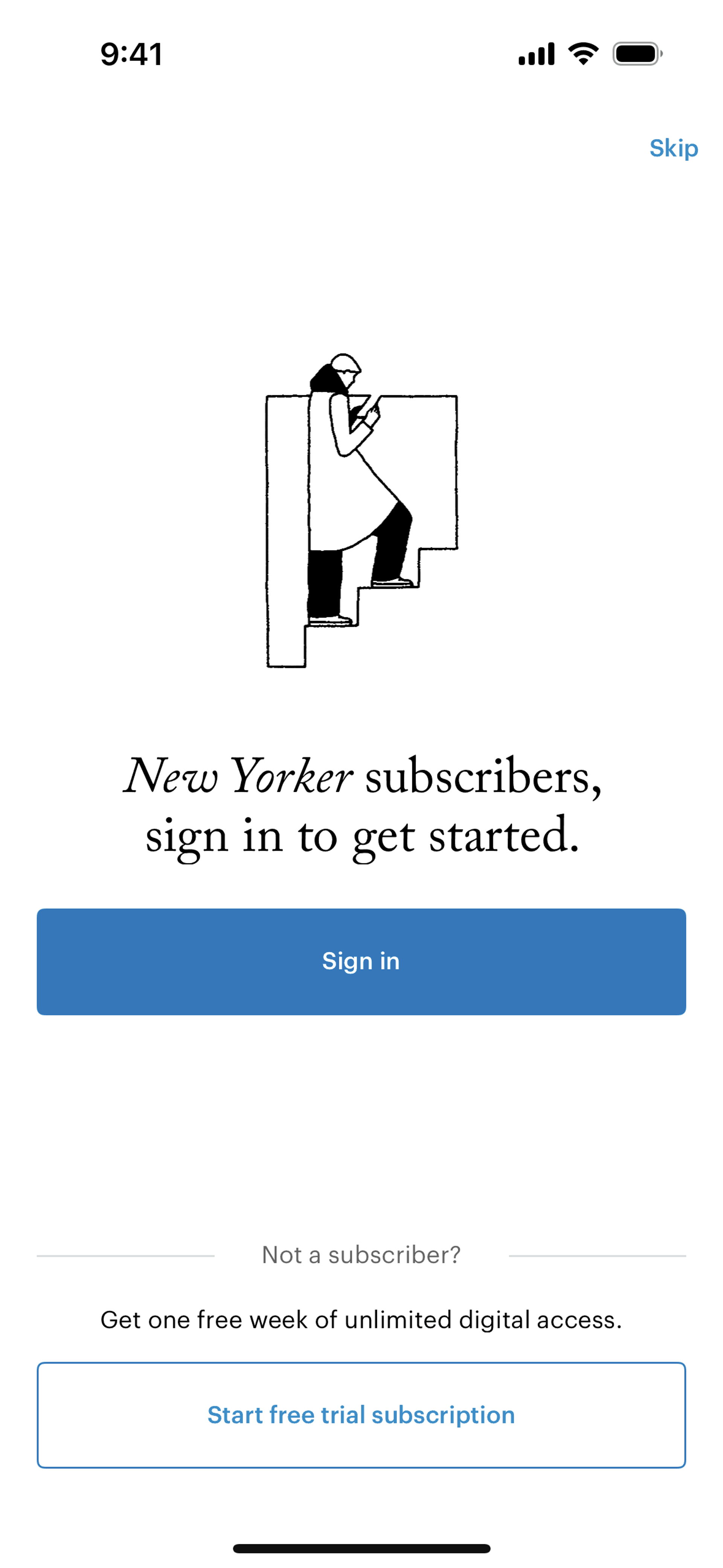 The New Yorker iOS News interface screenshot 2