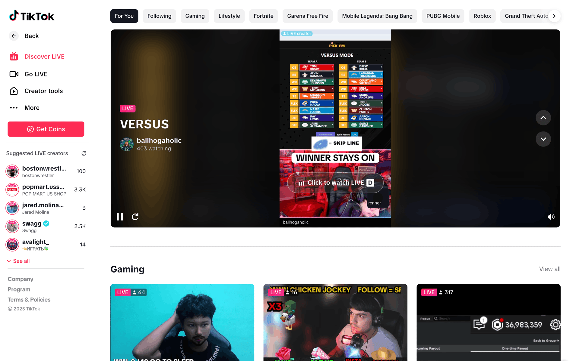 TikTok Web Social Networking interface screenshot 23